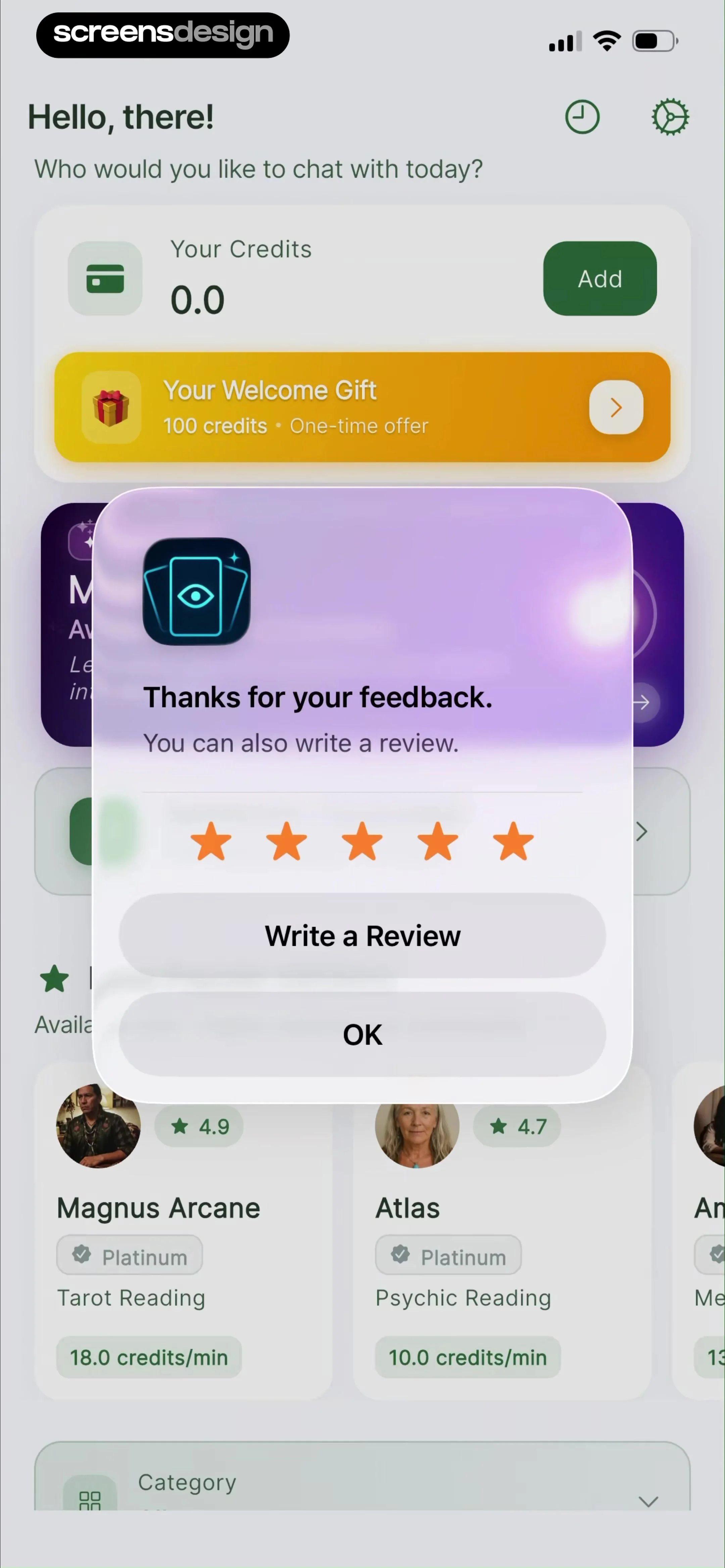Orb: Psychic Chat & Reading screen 7