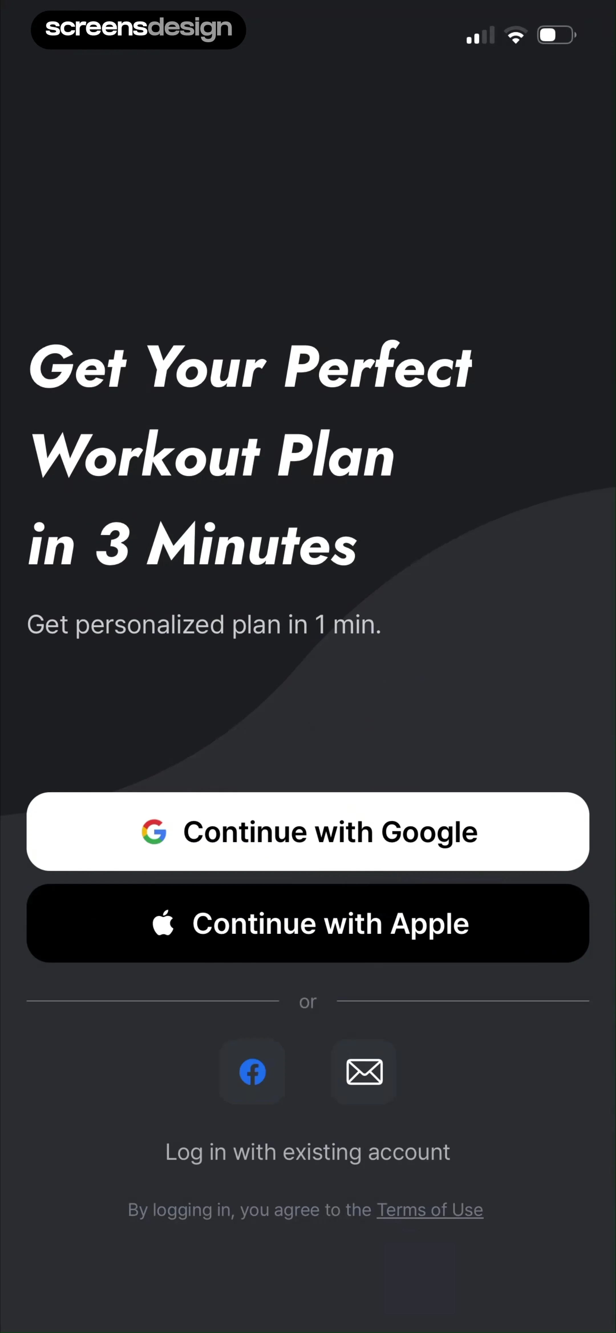 Planfit AI Gym Workout Planner screen 3