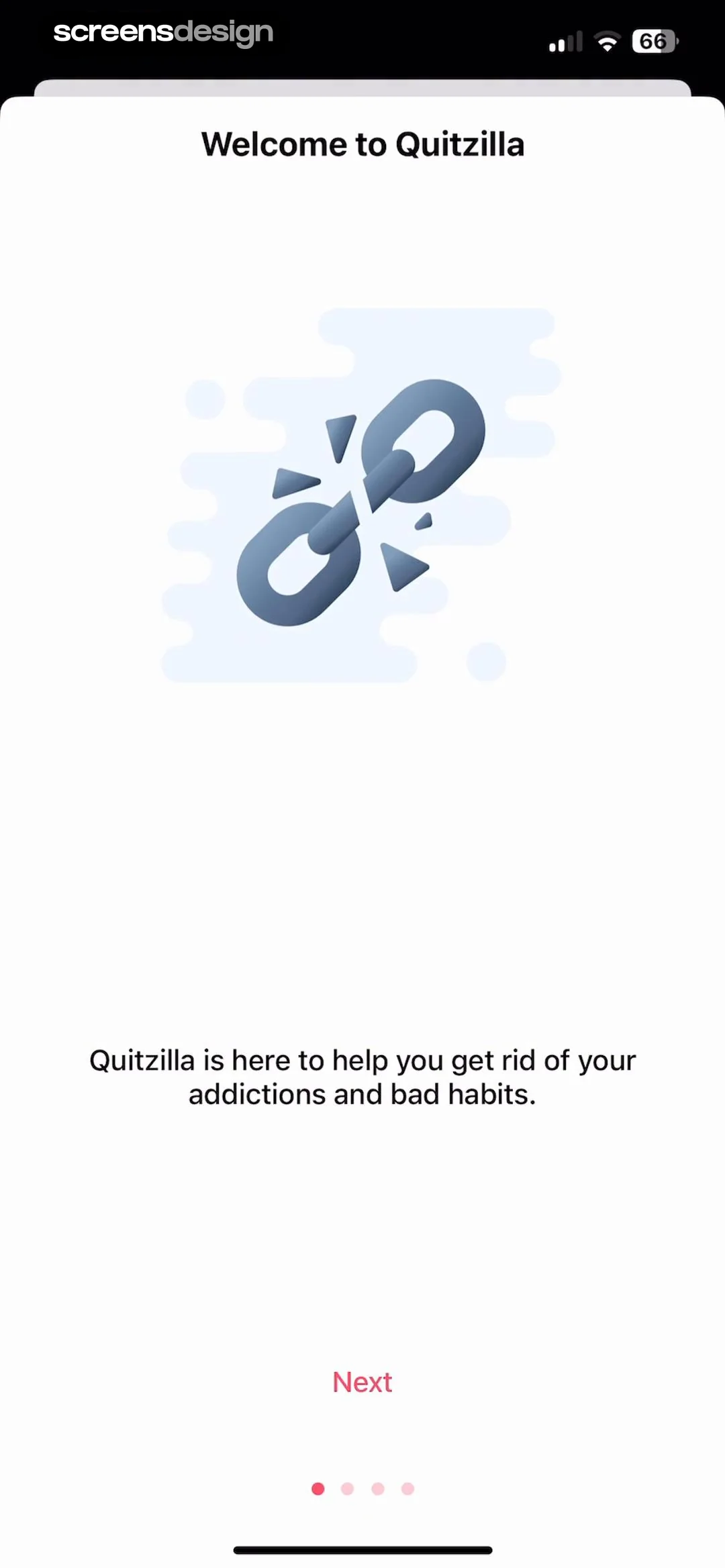 Quitzilla: Quit Tracker screen 1