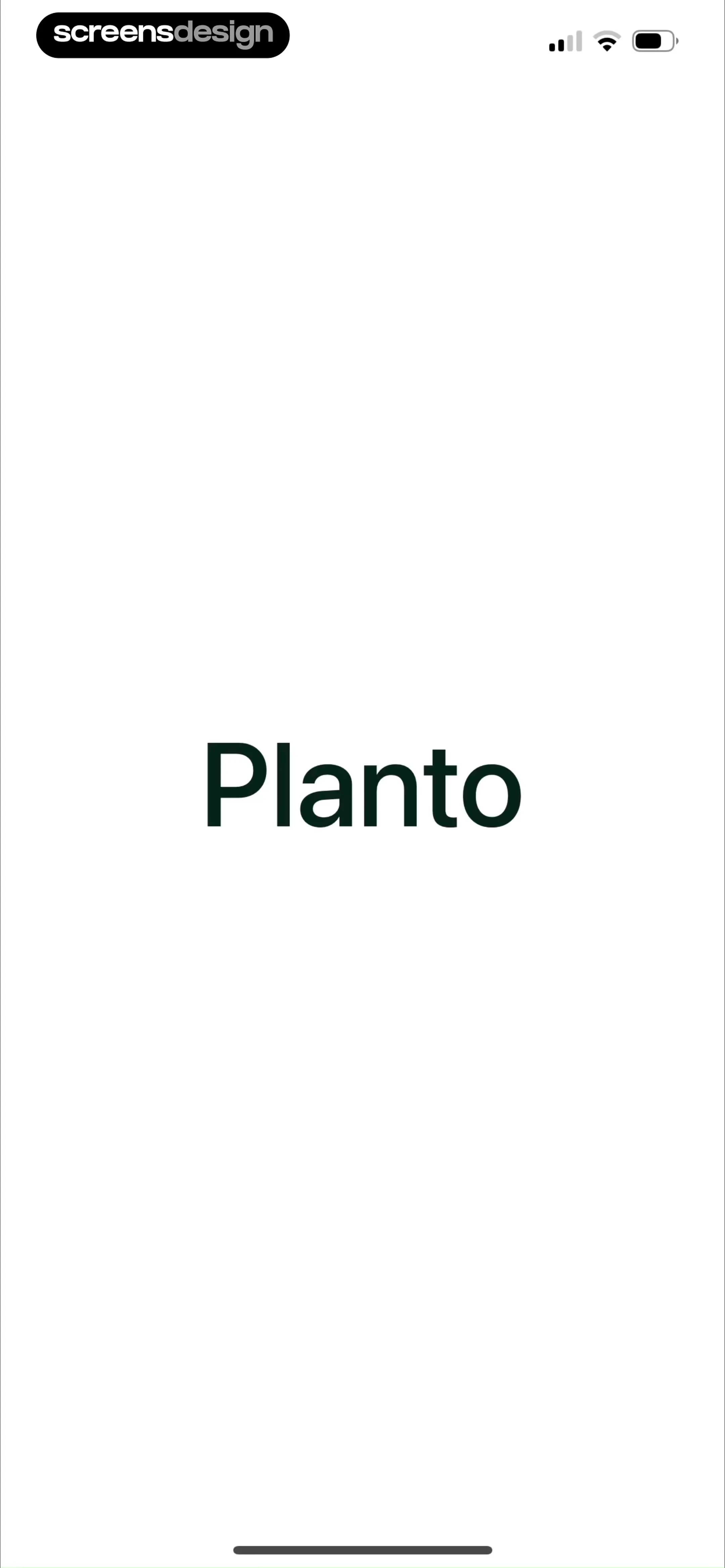 Planto: Plant Identifier screen 1