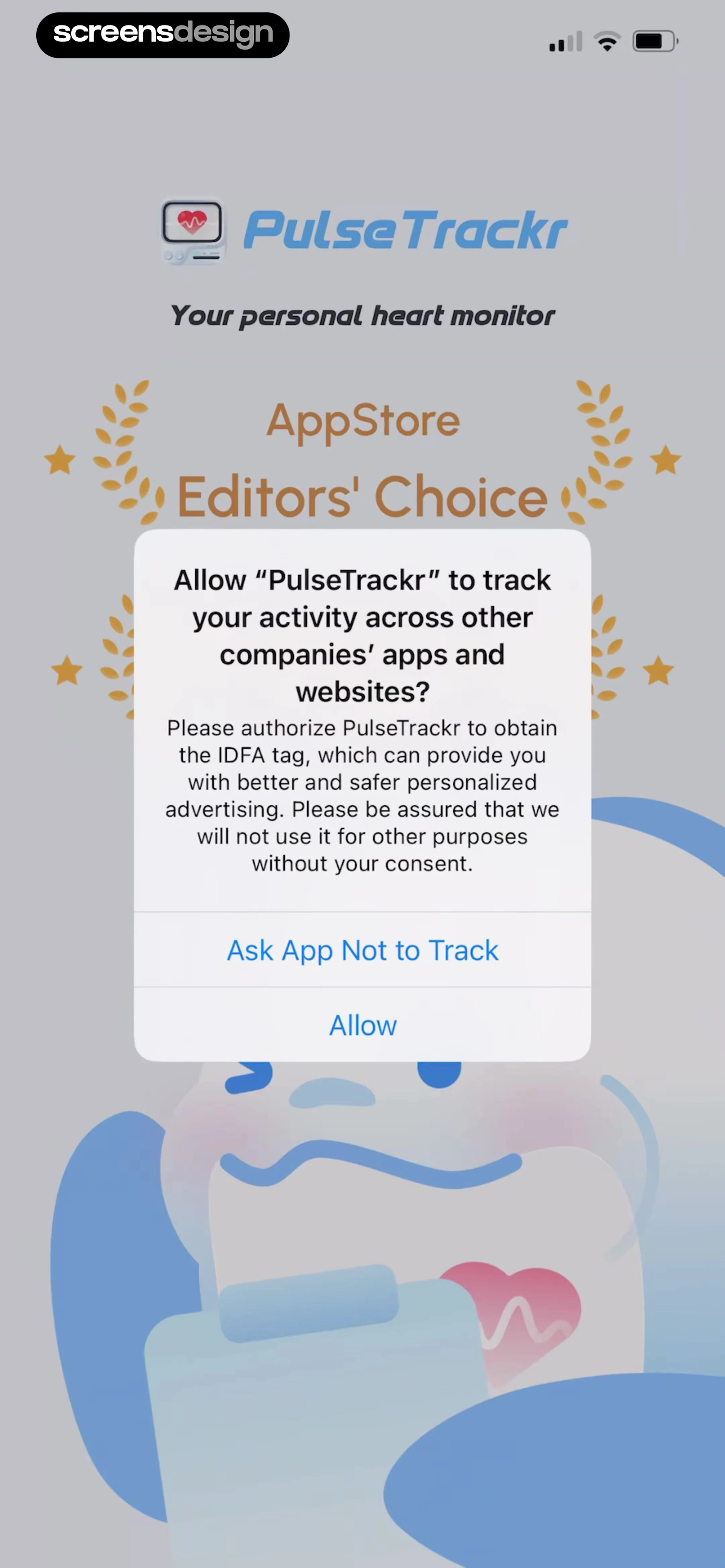 PulseTrackr：Heart Rate & HRV screen 1