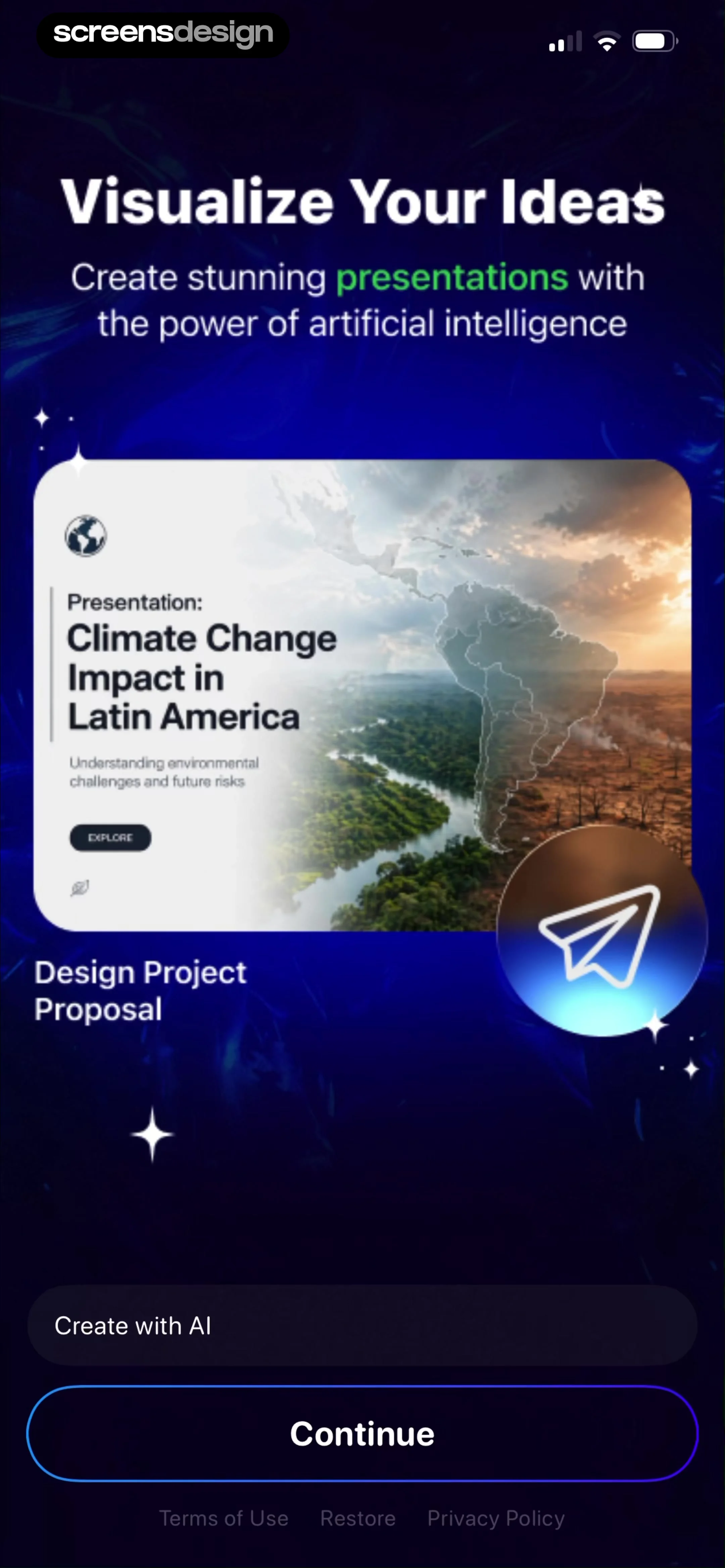 GammaAI - Presentation Maker screen 2
