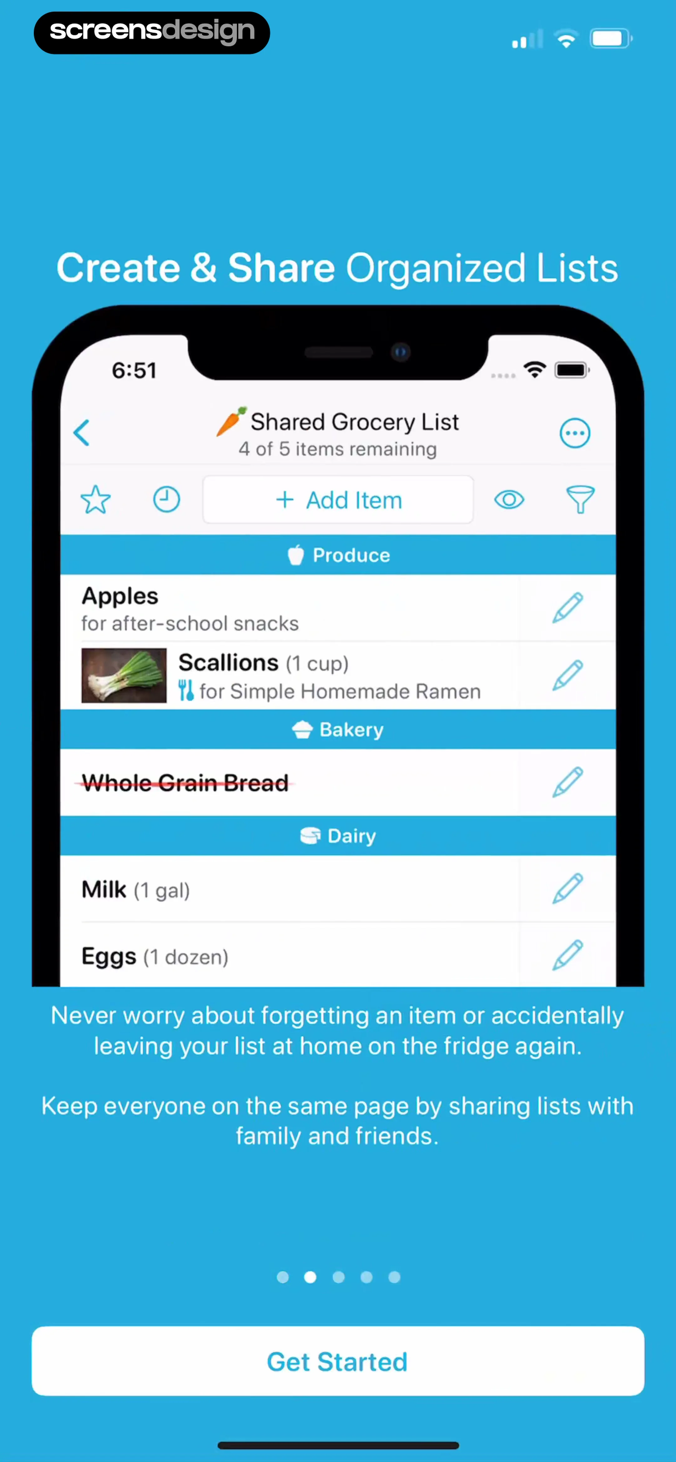 AnyList: Grocery Shopping List screen 2