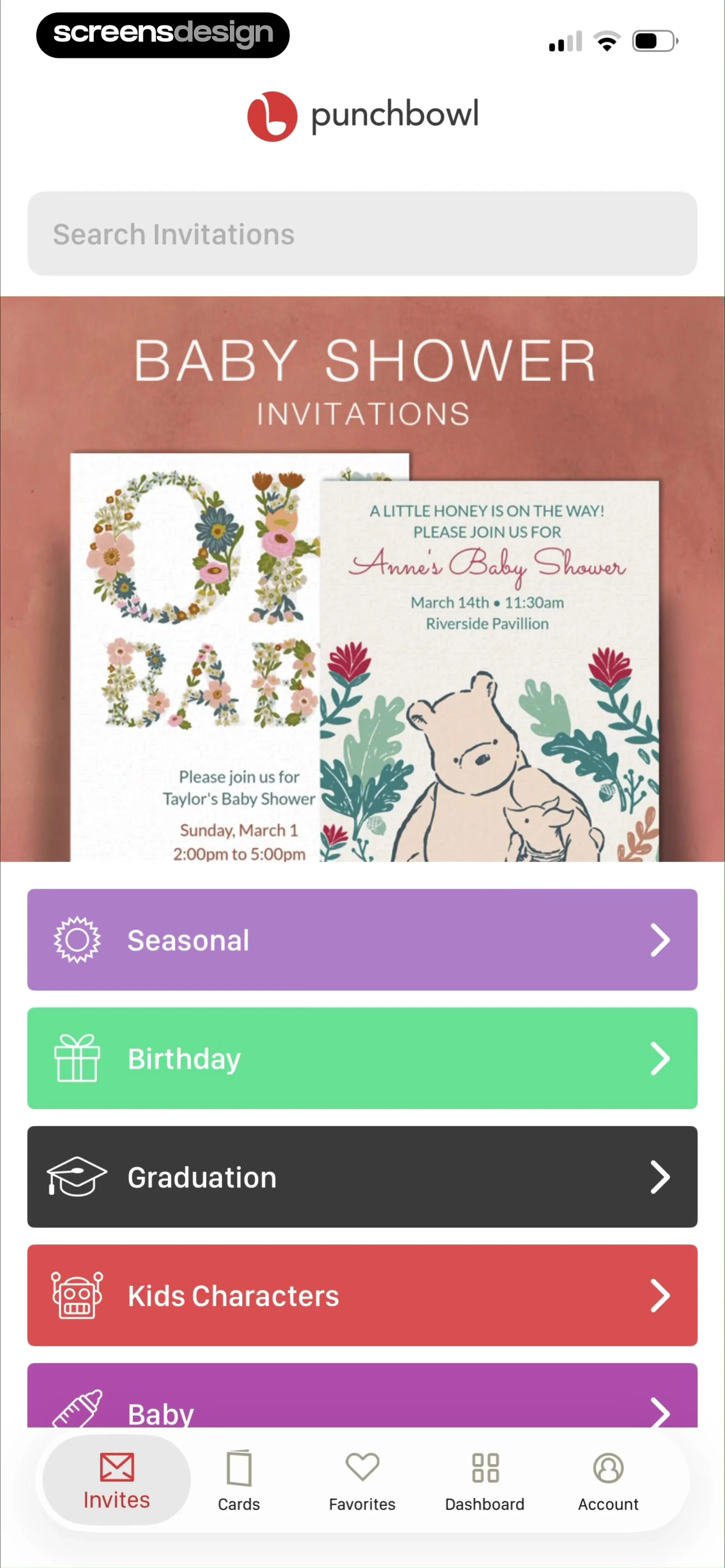 Punchbowl: Invitations & Cards screen 5