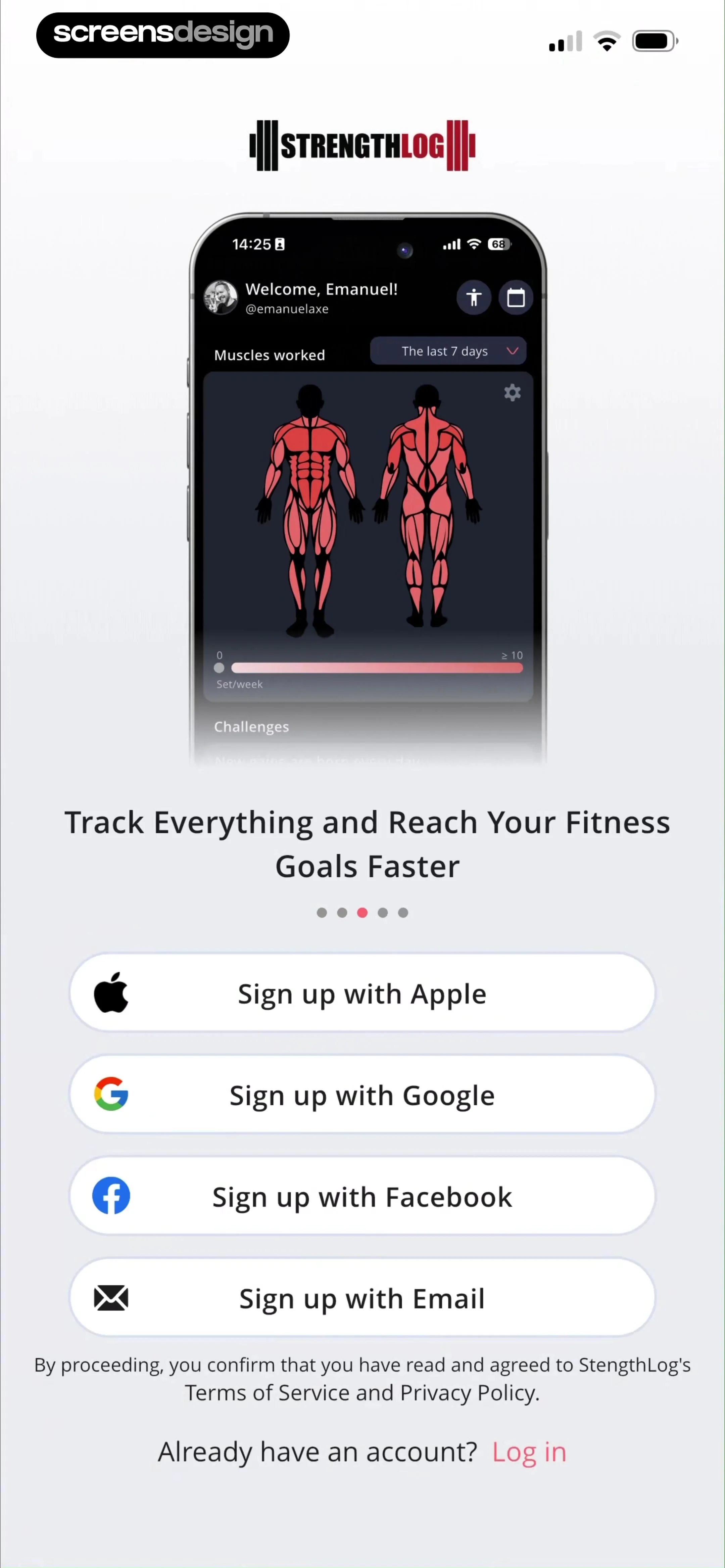 StrengthLog – Workout Tracker screen 3