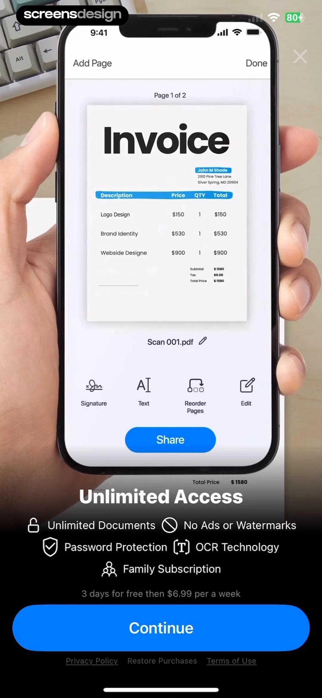 PDF Scanner AI: Scan Documents screen 5
