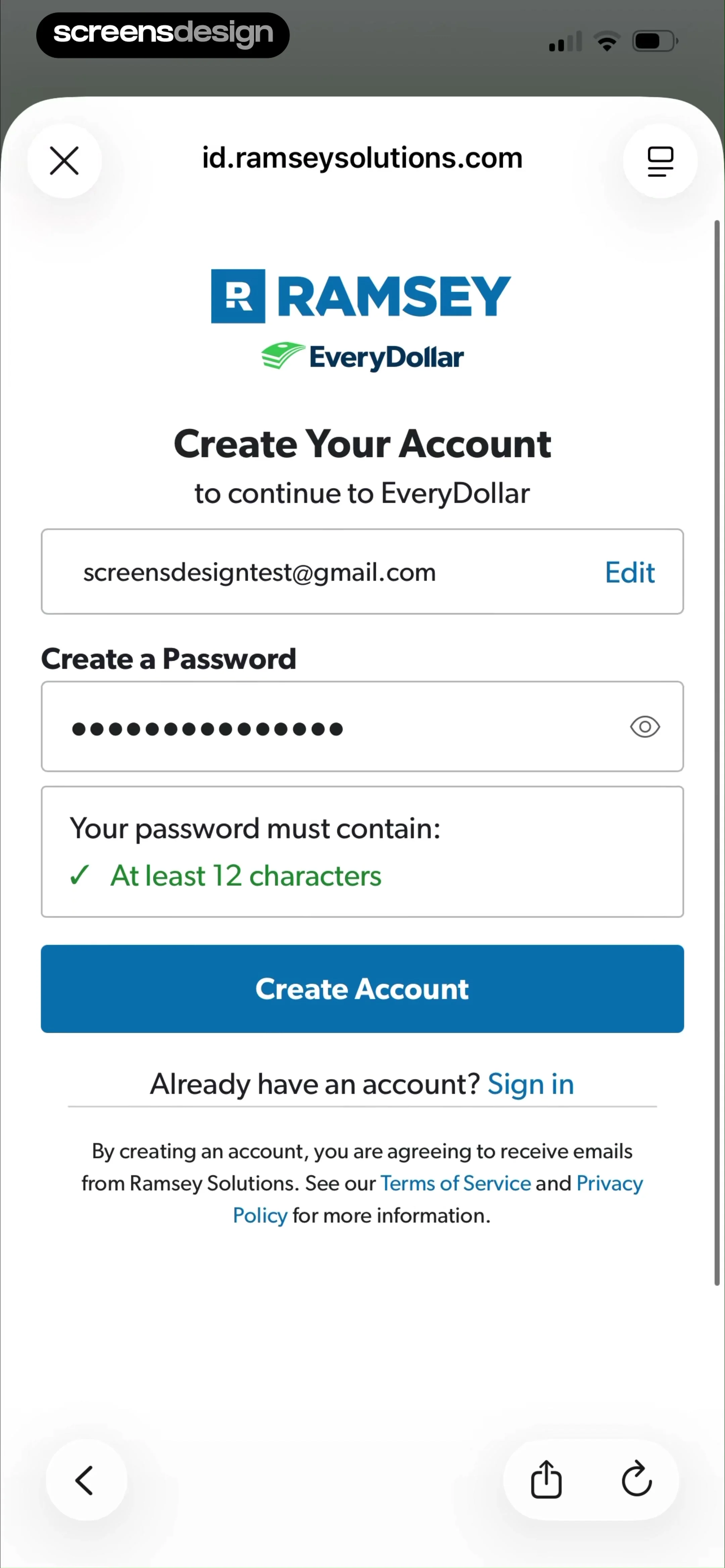 EveryDollar: Budget Management screen 4