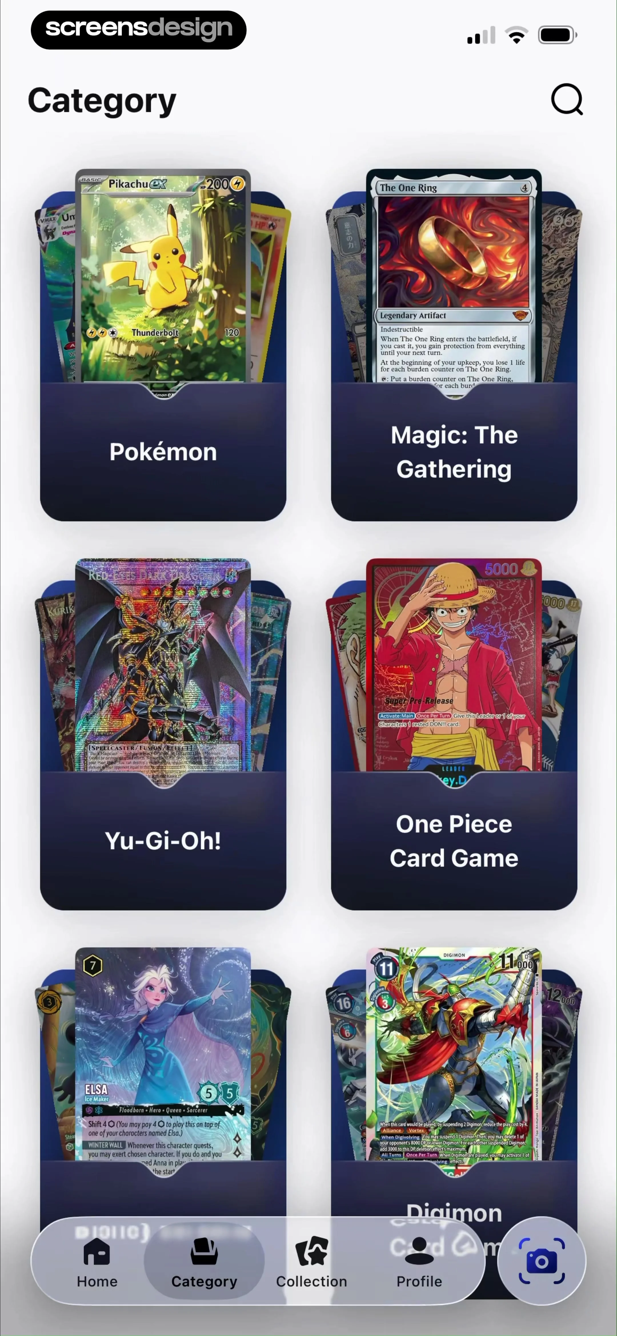 TCG Card Scanner & Value-Foloy screen 40