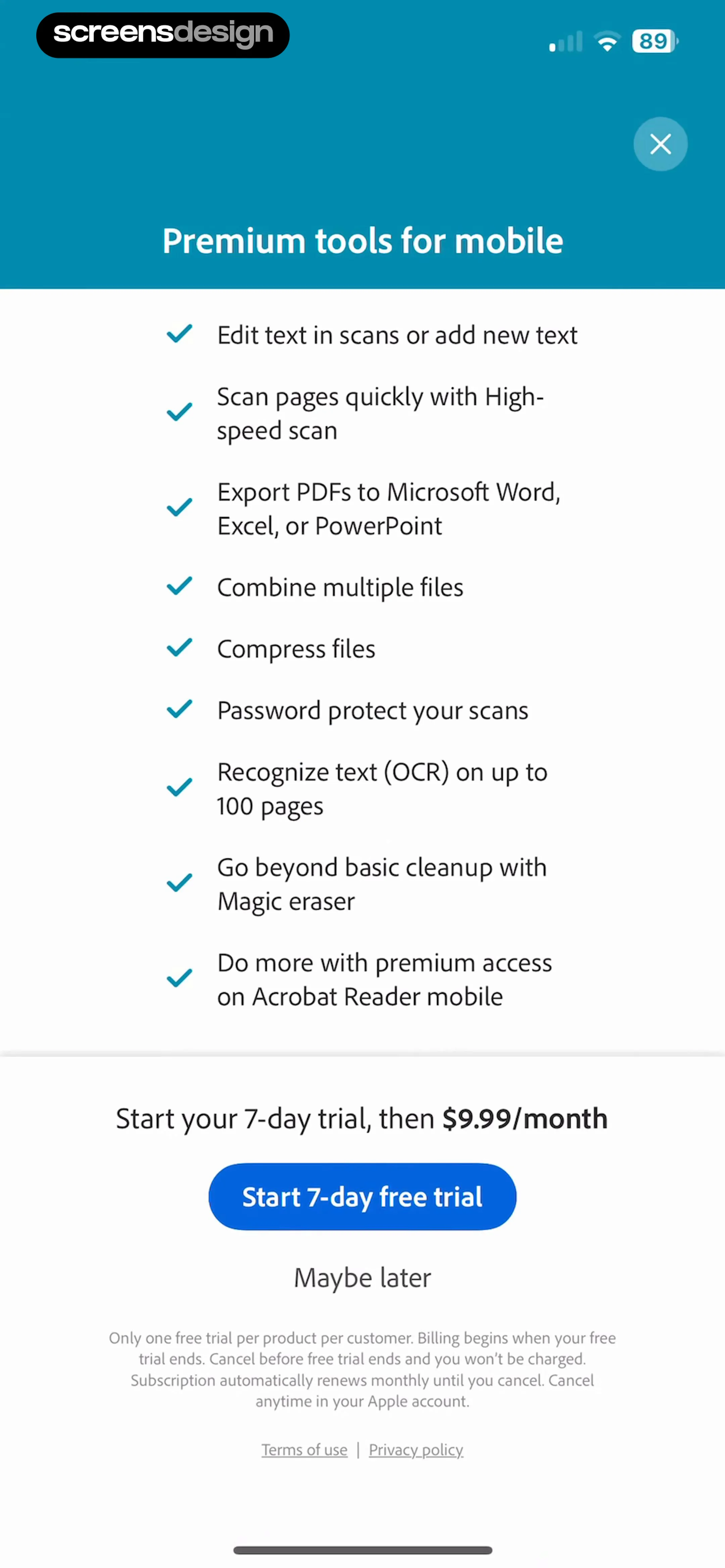 Adobe Scan: PDF & OCR Scanner screen 7