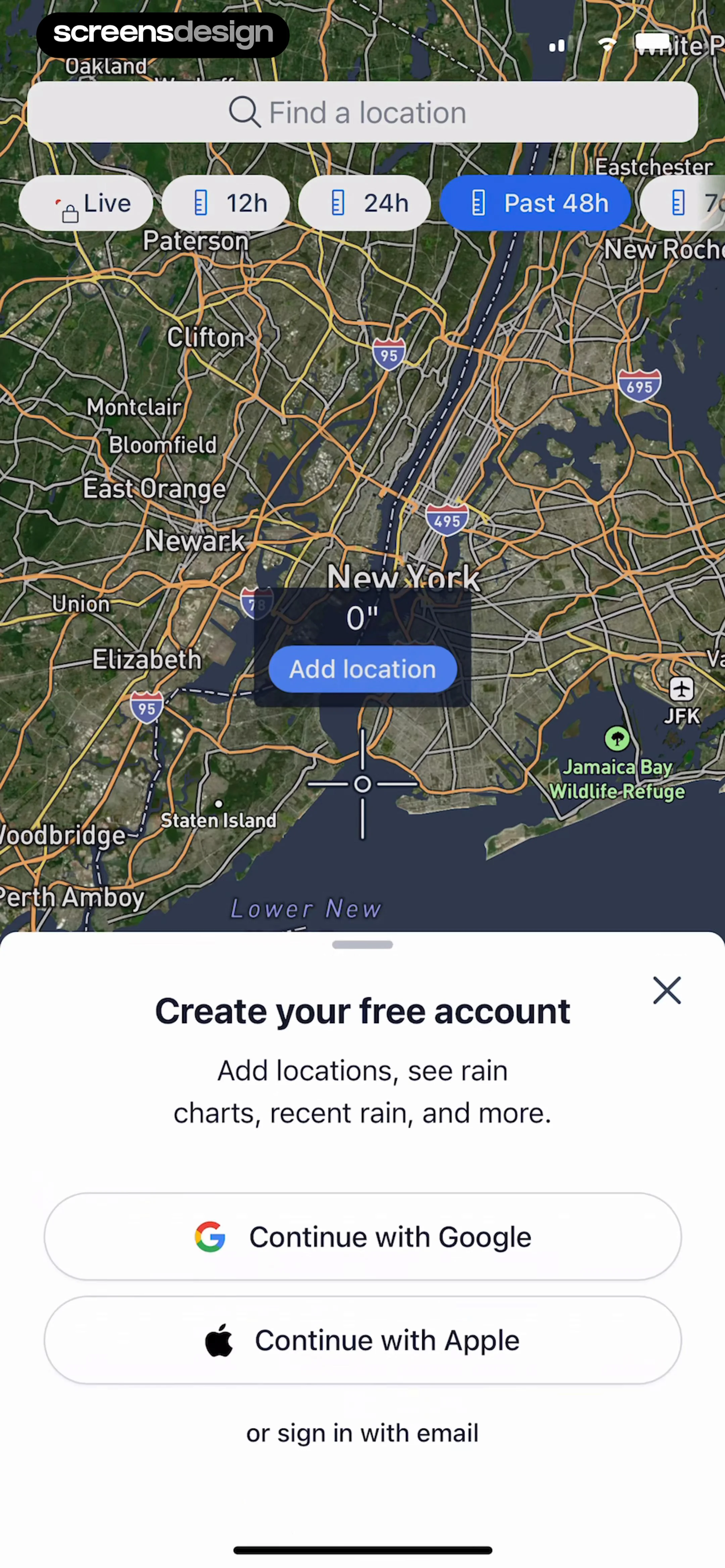 Precip - Rain Today & Forecast screen 4