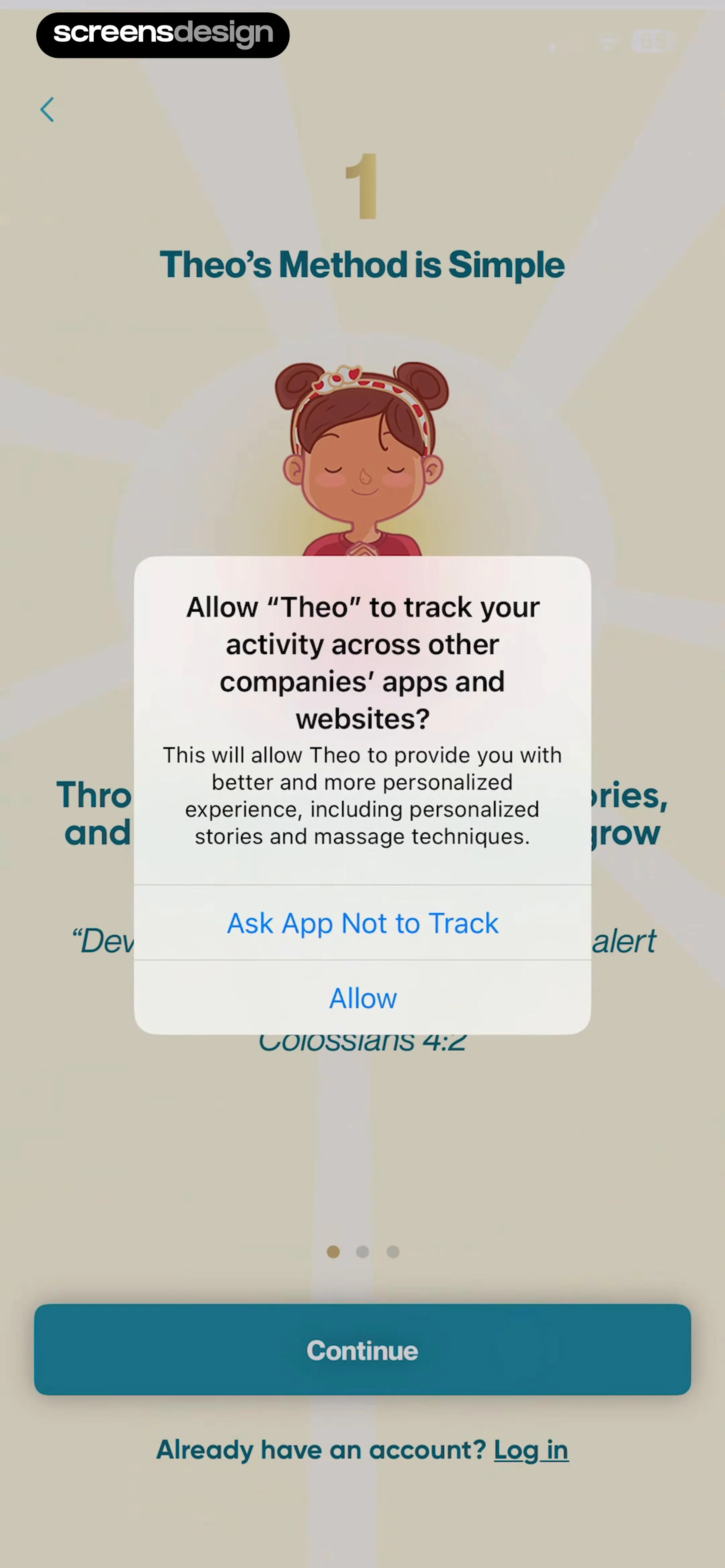 Theo: Prayer & Meditation screen 6