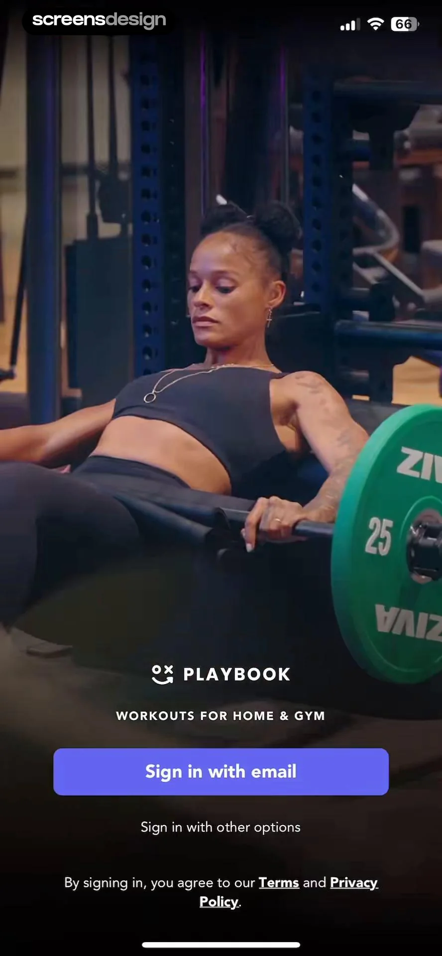 Playbook - Trainers & Workouts screen 2