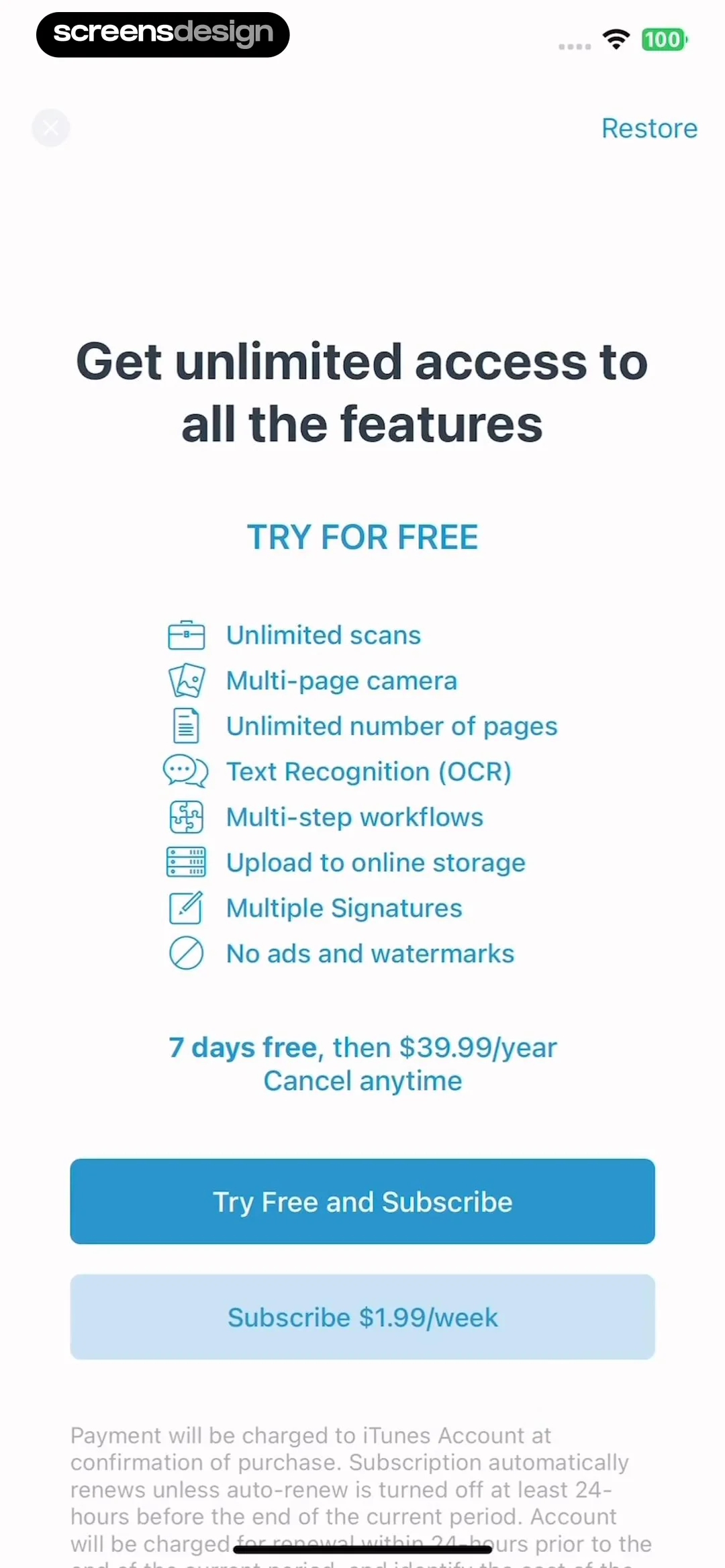 Scanner App: Fast PDF Doc Scan screen 5