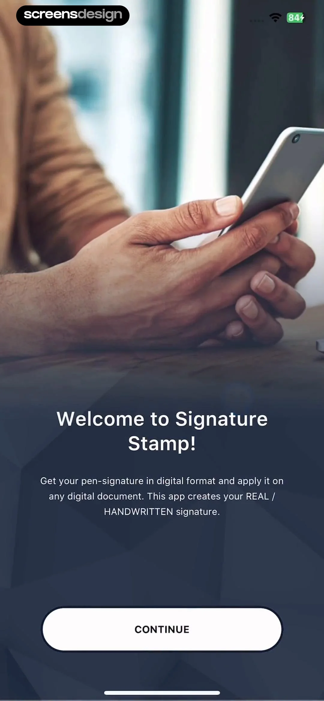 e Signature Scanner, Sign PDF screen 2
