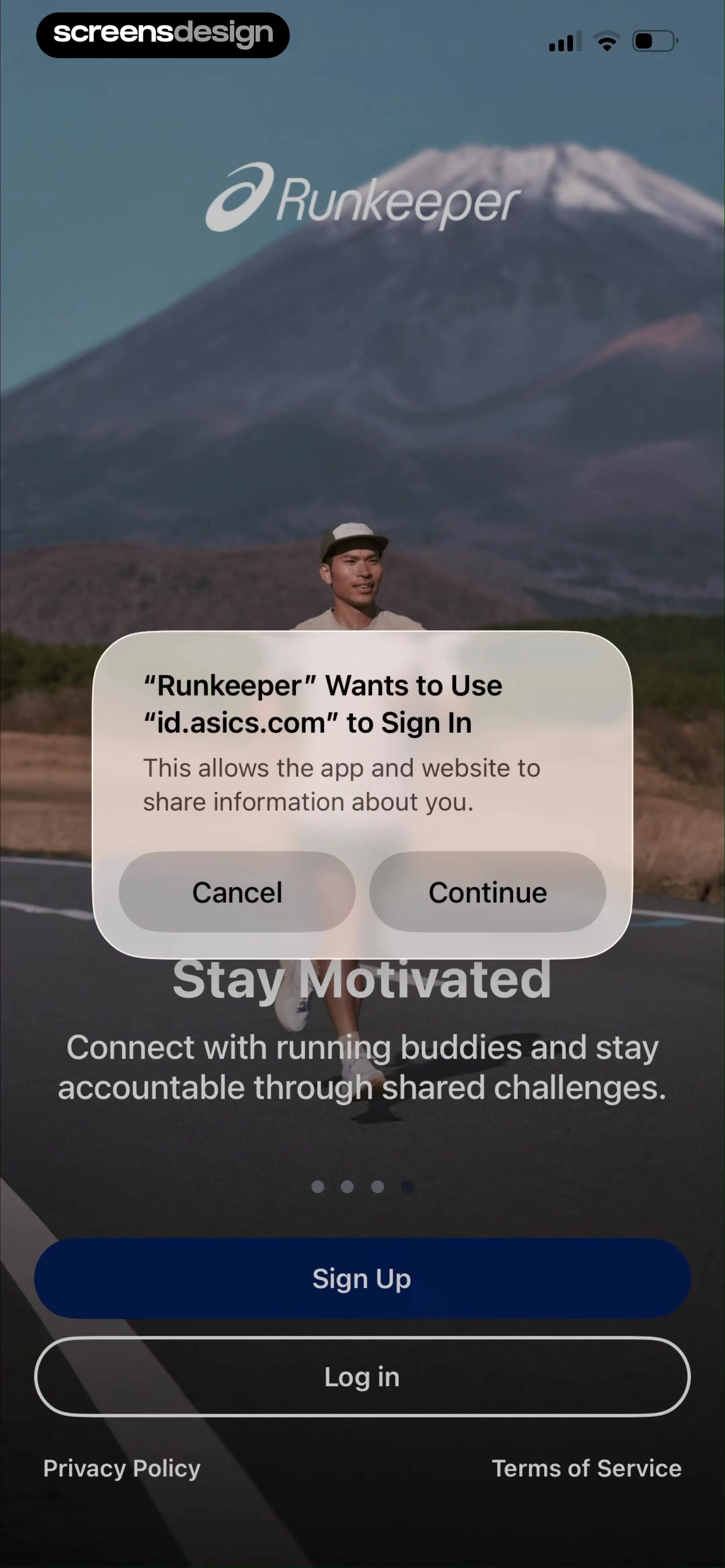 ASICS Runkeeper—Run Tracker screen 6
