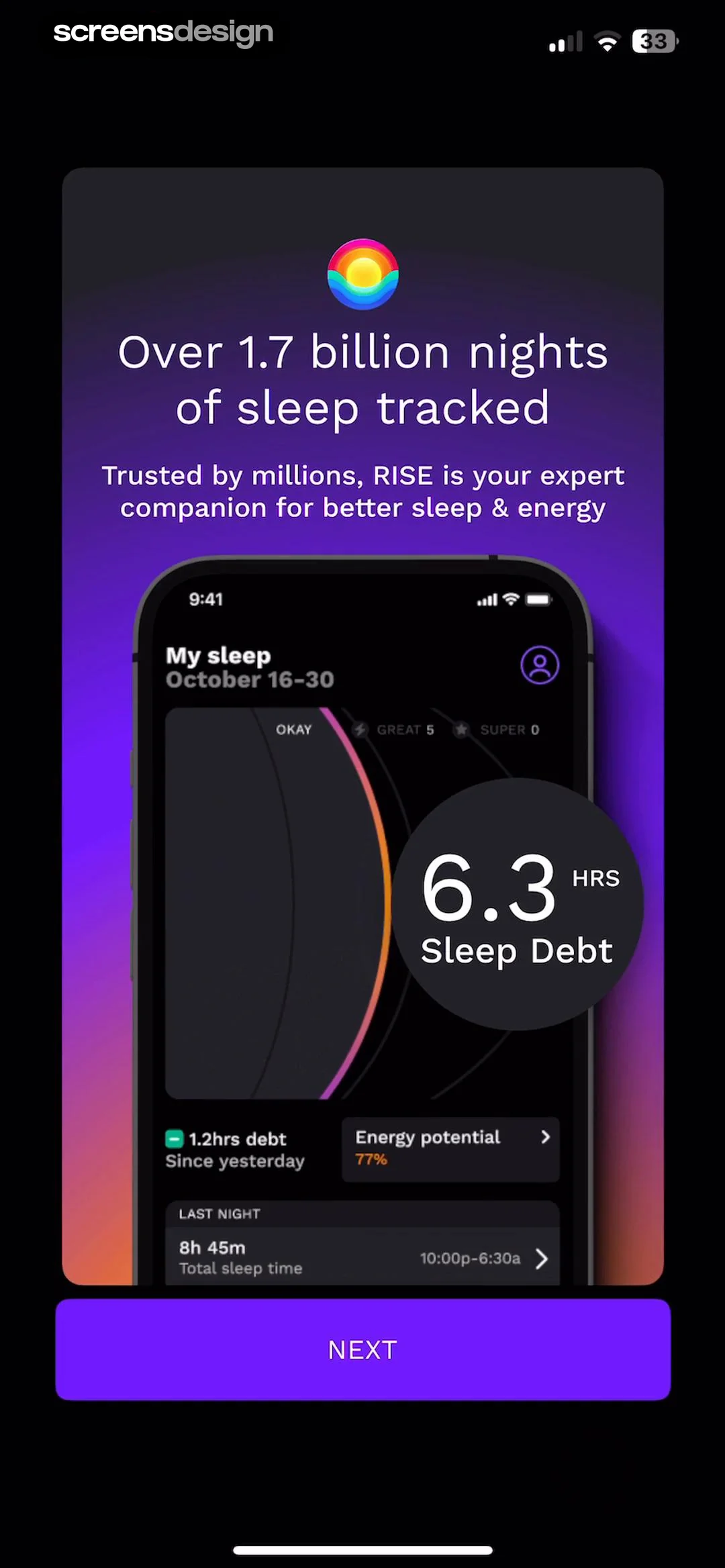 RISE: Sleep Tracker screen 7