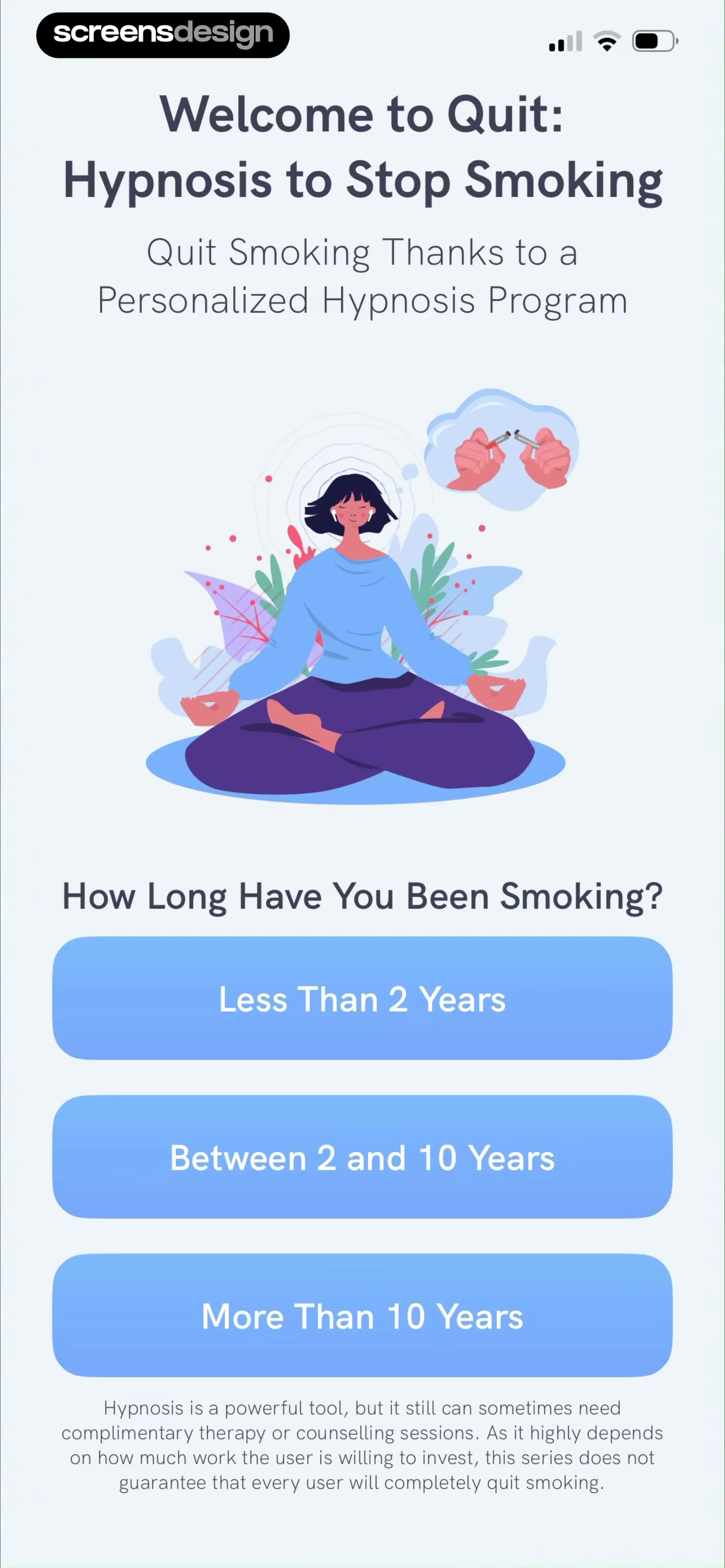 Quit: Hypnosis to Stop Smoking screen 2