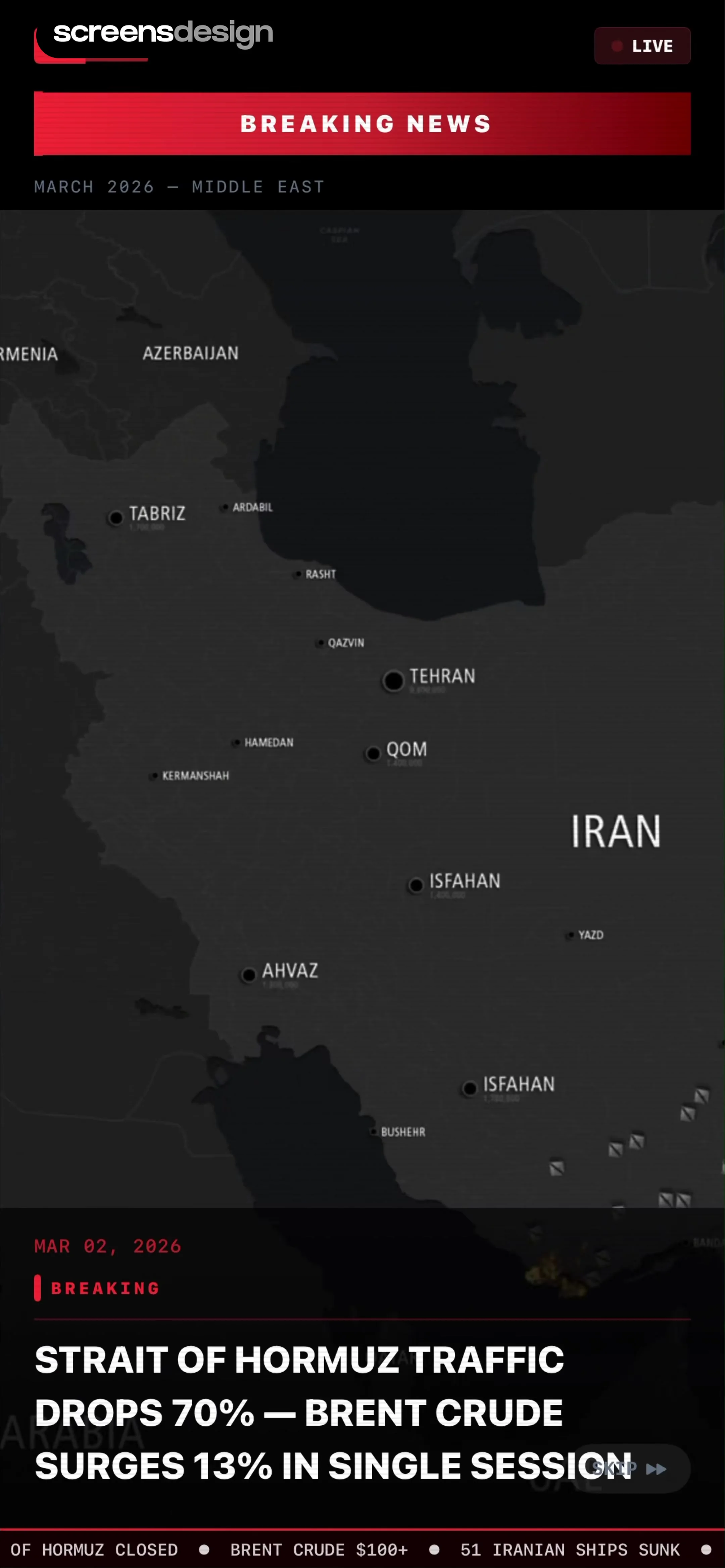World Monitor Real-Time Intel screen 5