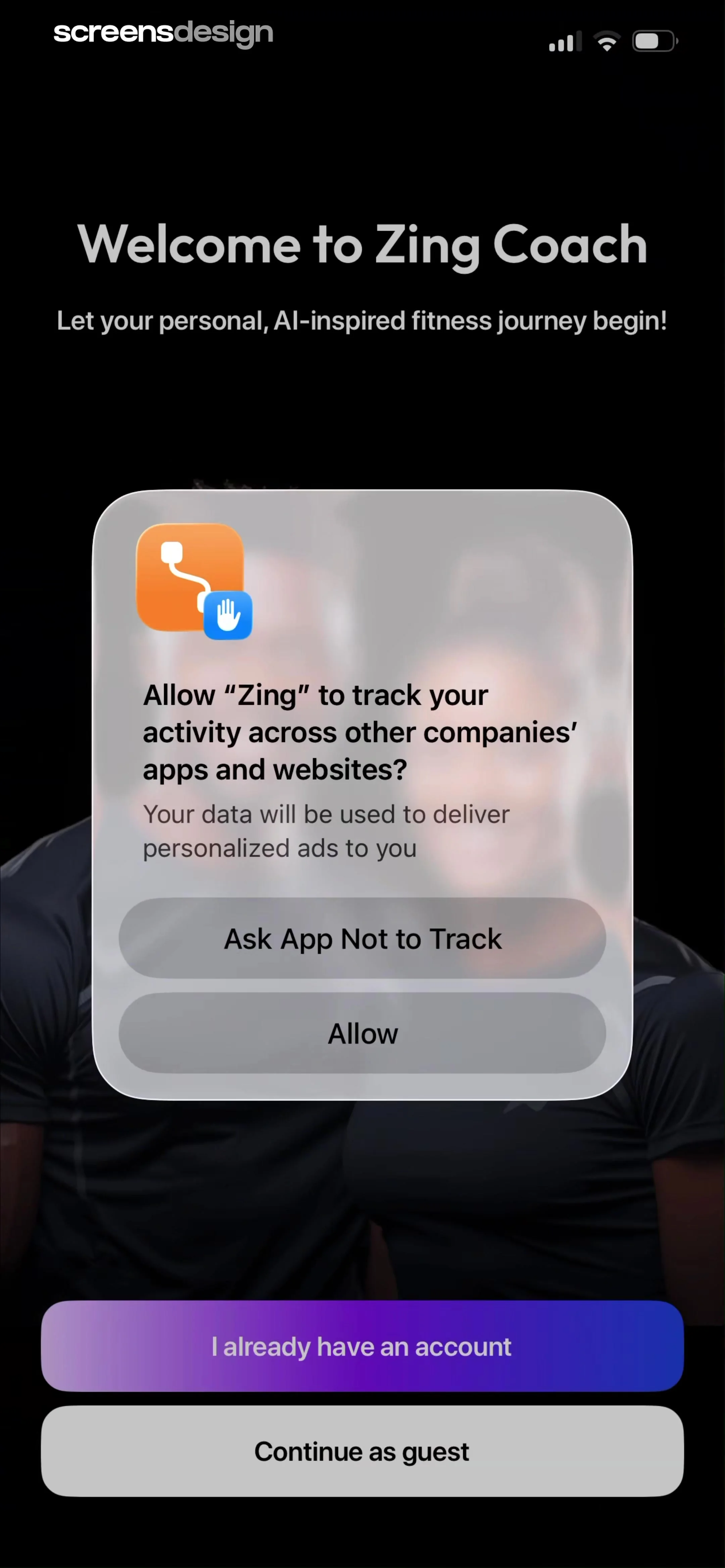Zing AI: Home & Gym Workouts screen 3