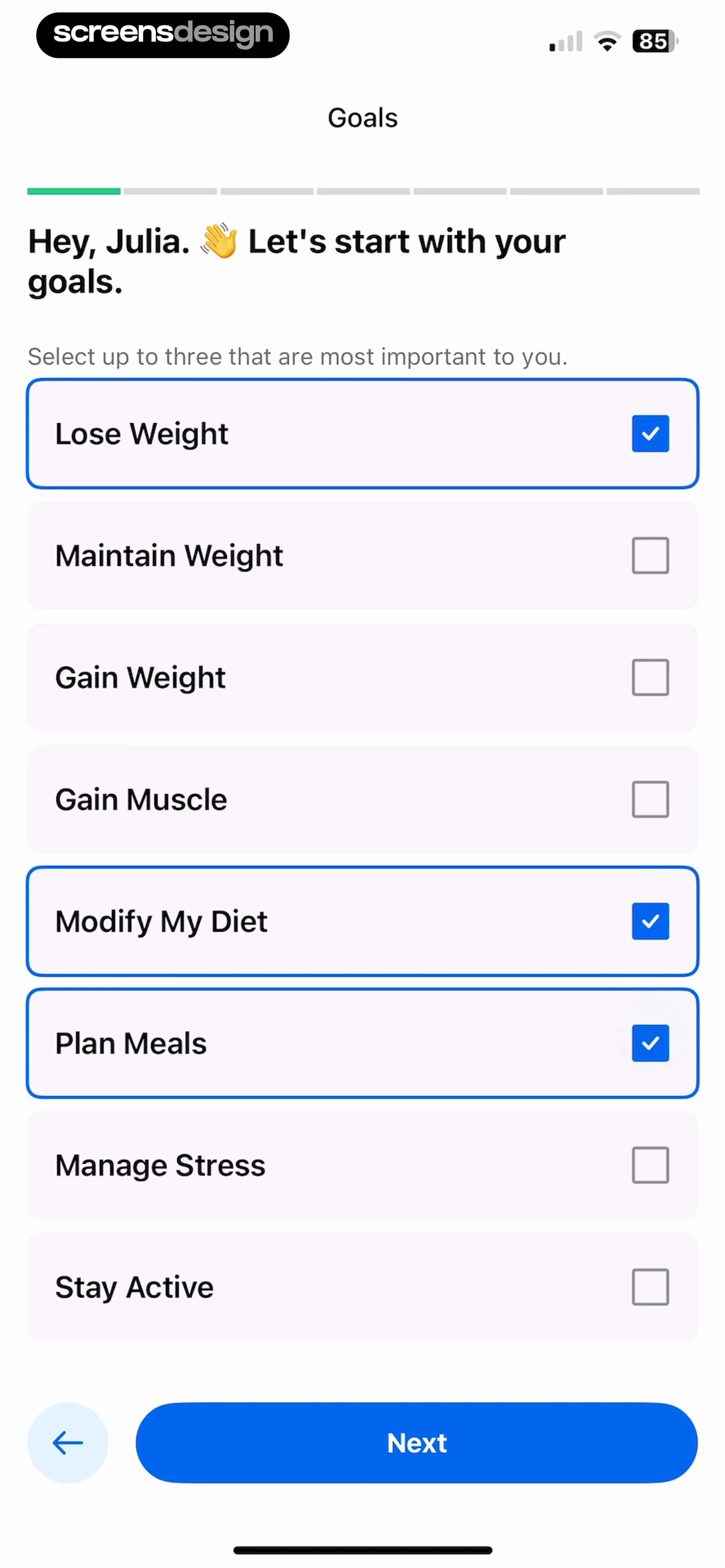 MyFitnessPal: Calorie Counter screen 7