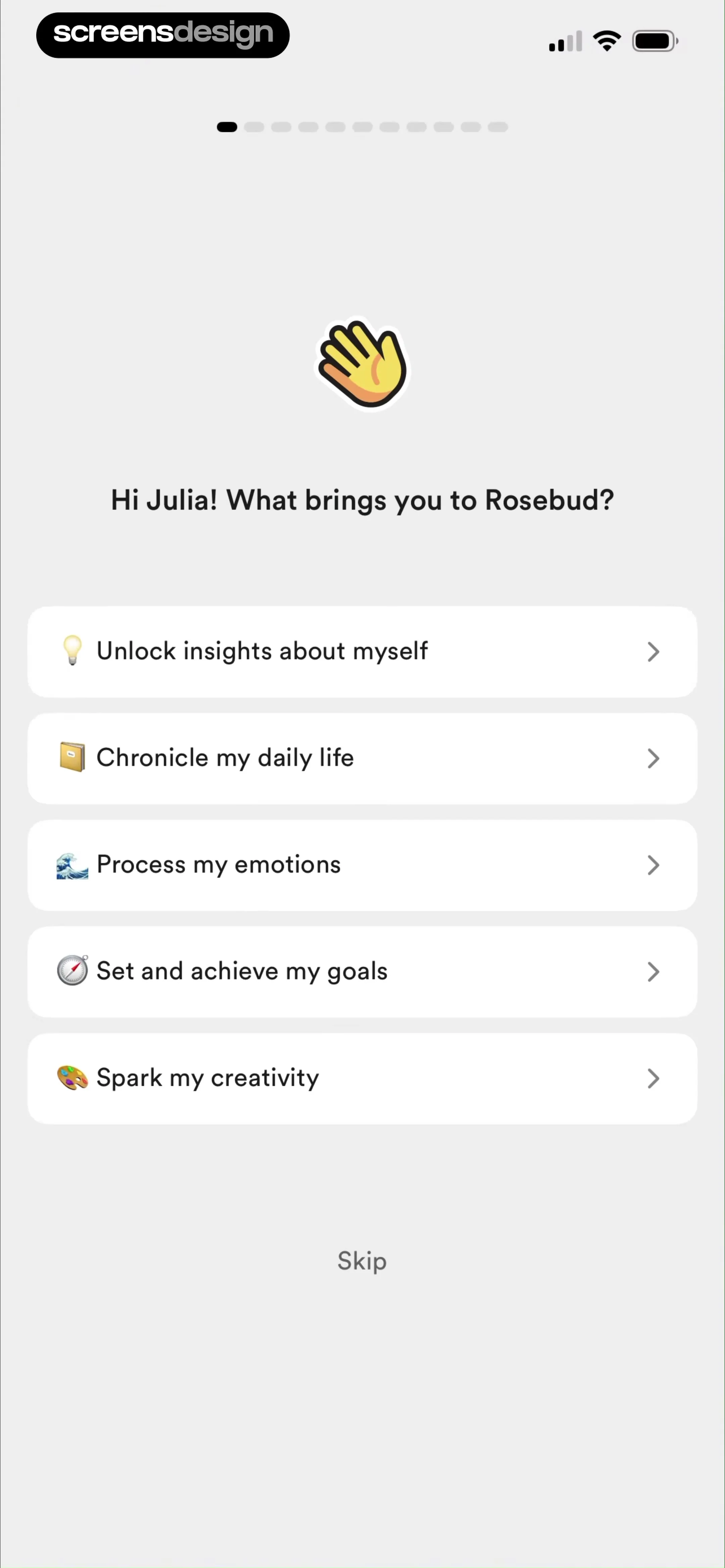 Rosebud: AI Journal & Diary screen 4