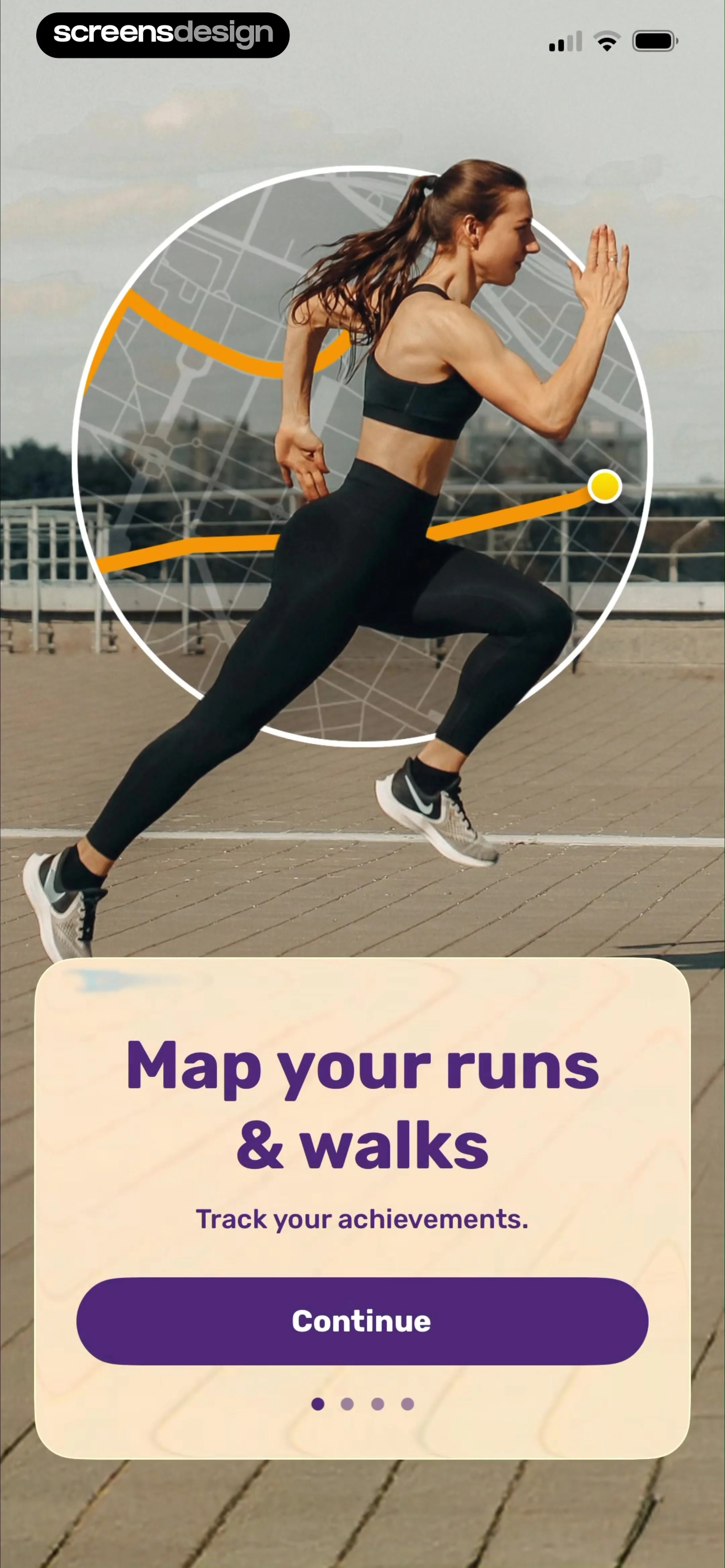 Running Tracker App – FITAPP screen 4