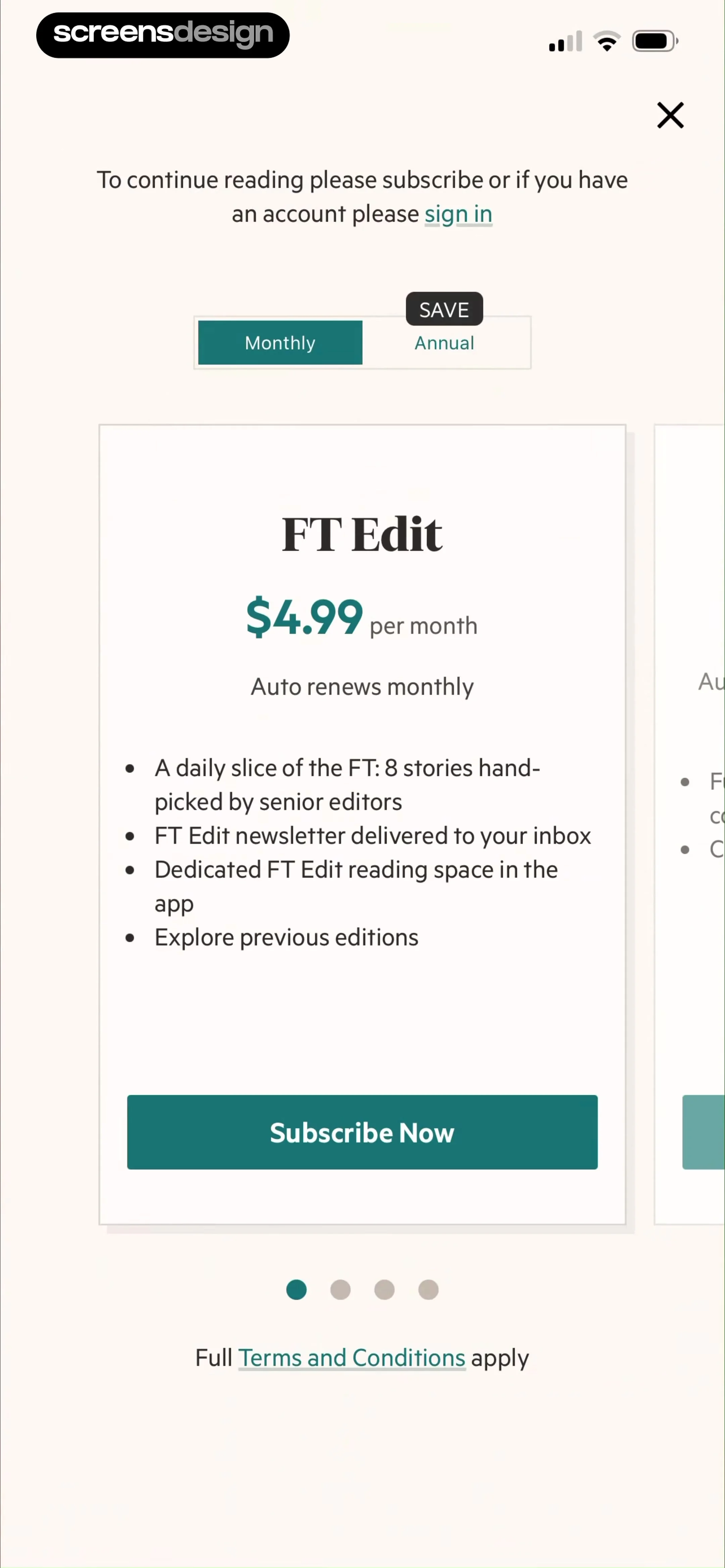 Financial Times: Business News screen 7