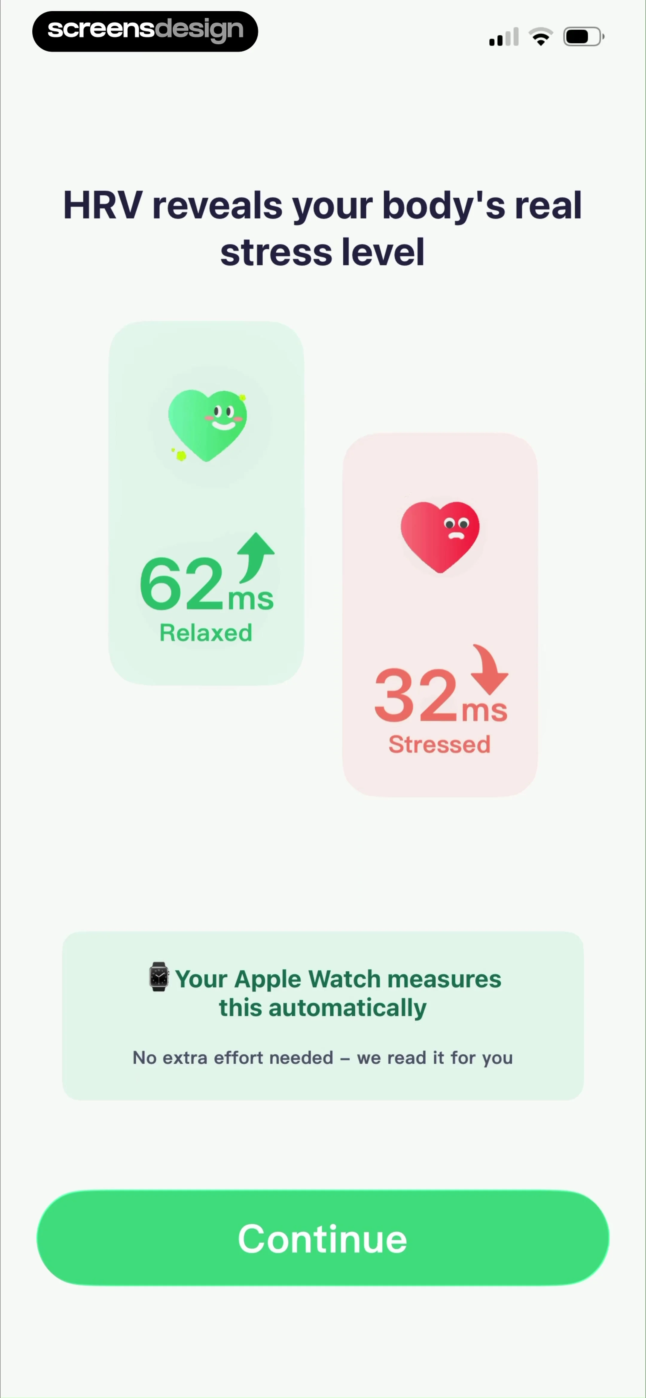 RelaxWatch: Stress&HRV Tracker screen 4