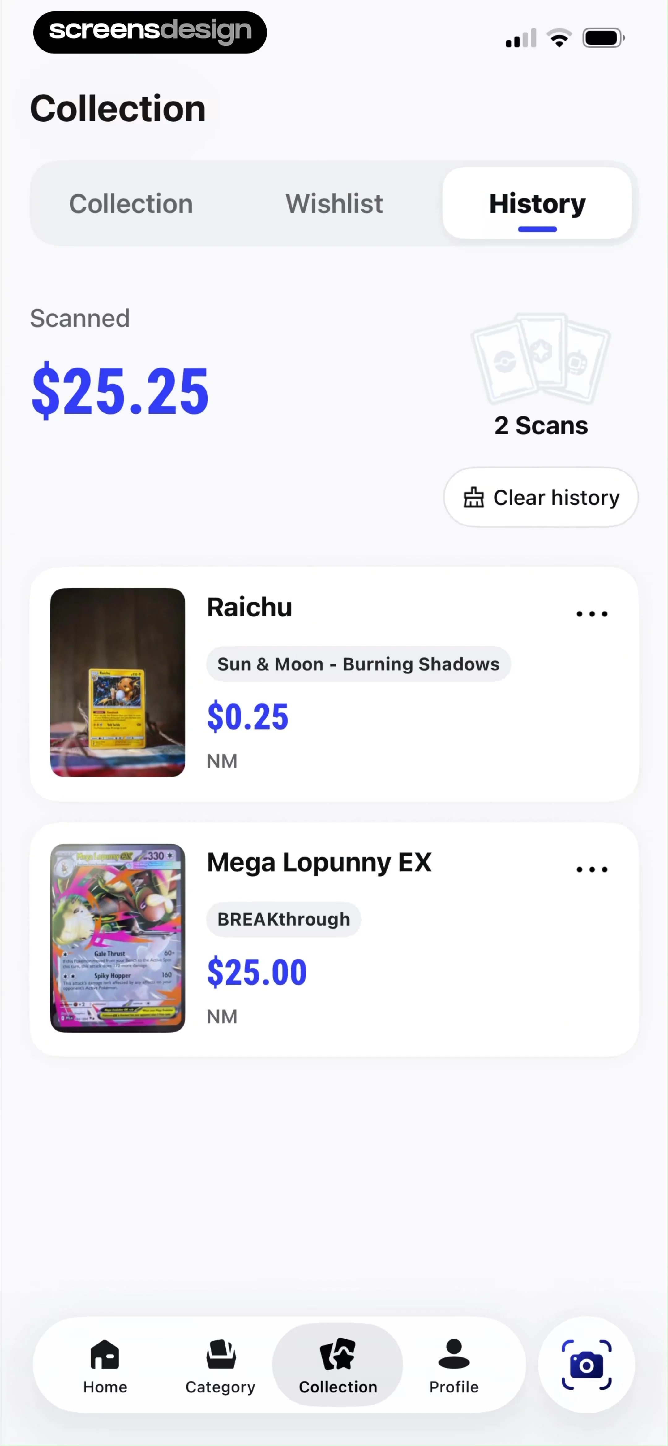 TCG Card Scanner & Value-Foloy screen 49