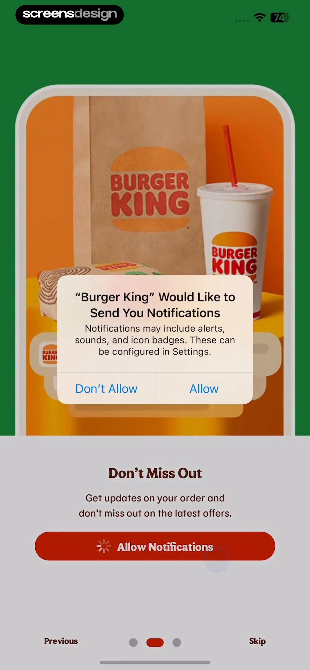 BURGER KING® App screen 4