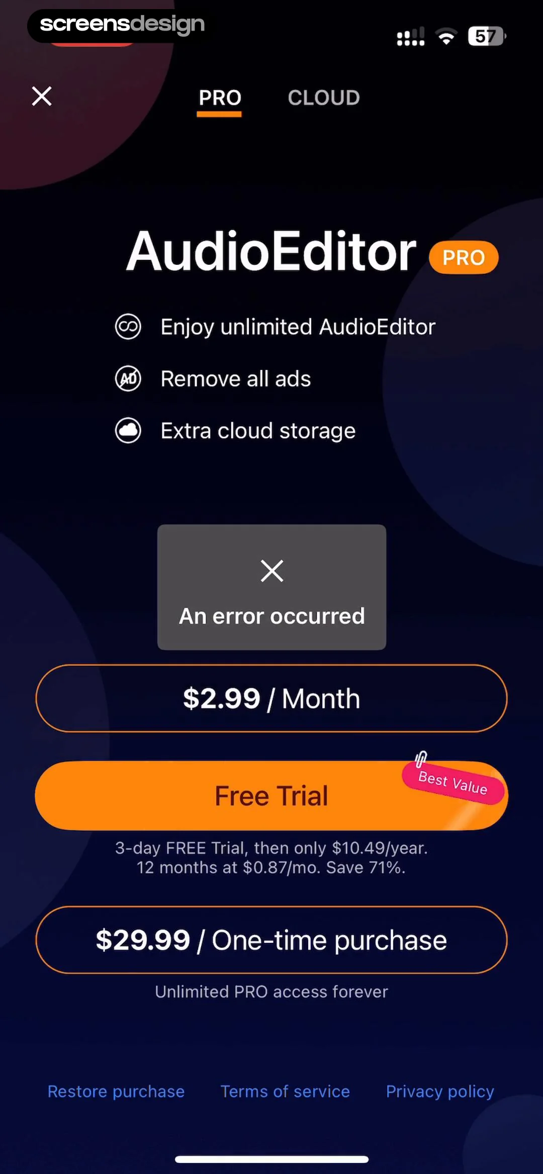 Audio Editor - Music editor screen 4