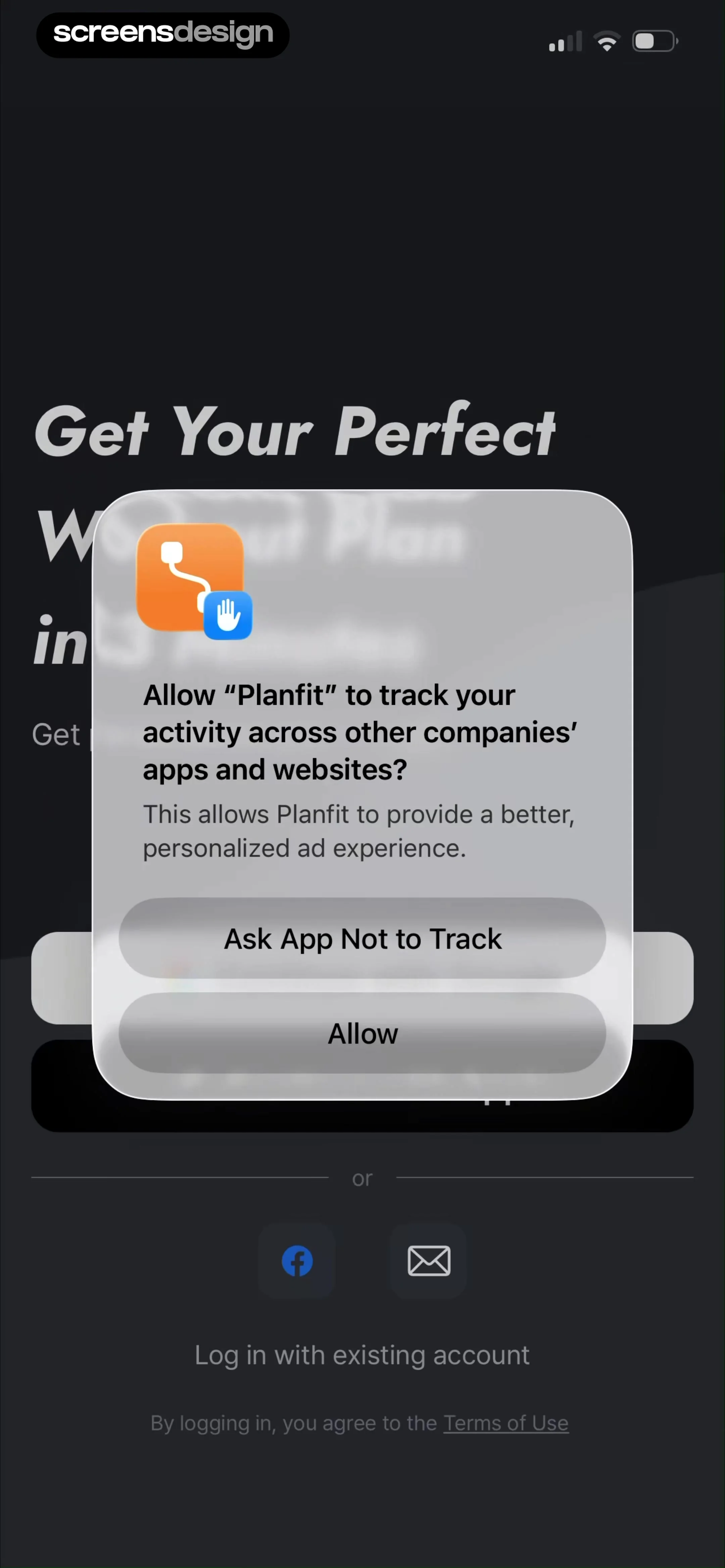 Planfit AI Gym Workout Planner screen 2