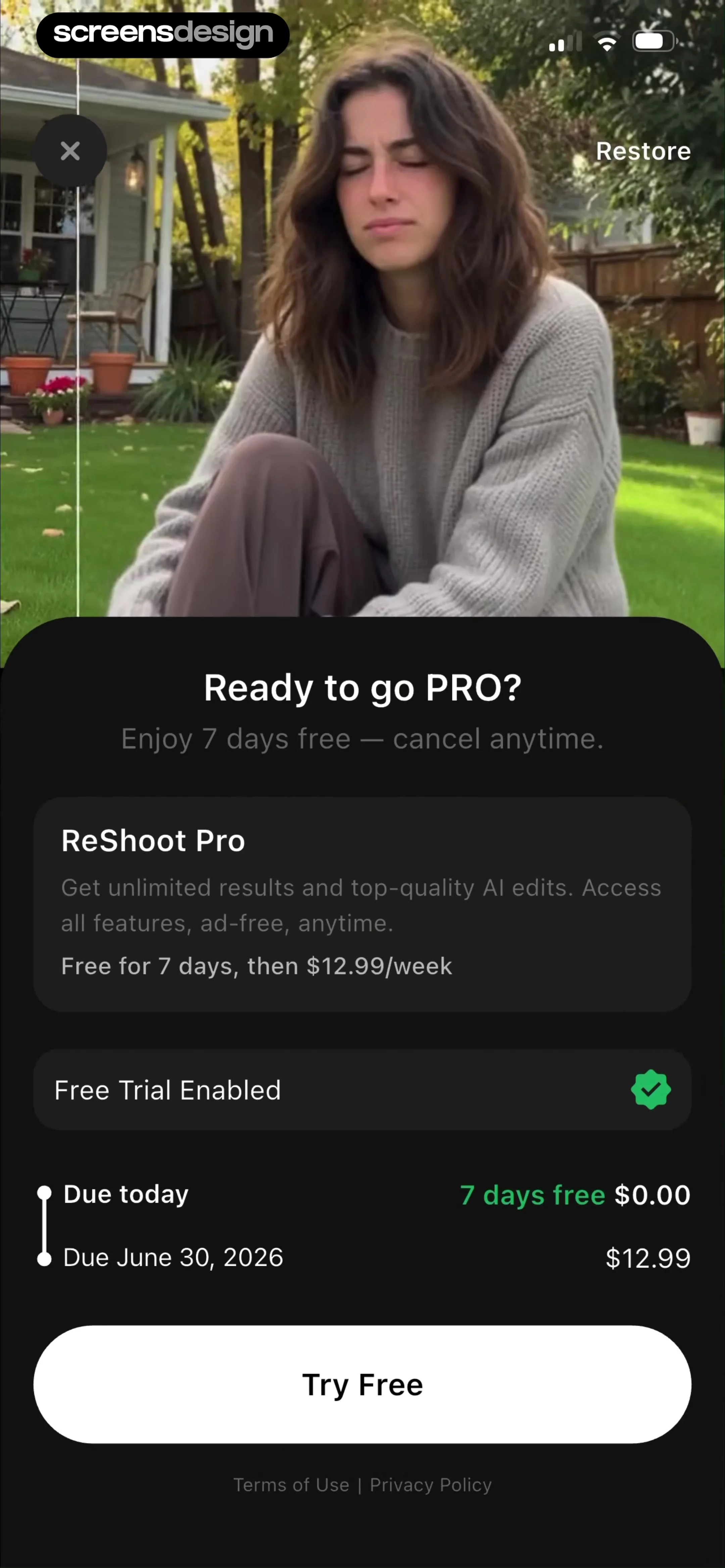 ReShoot: AI Photos & Edits screen 7
