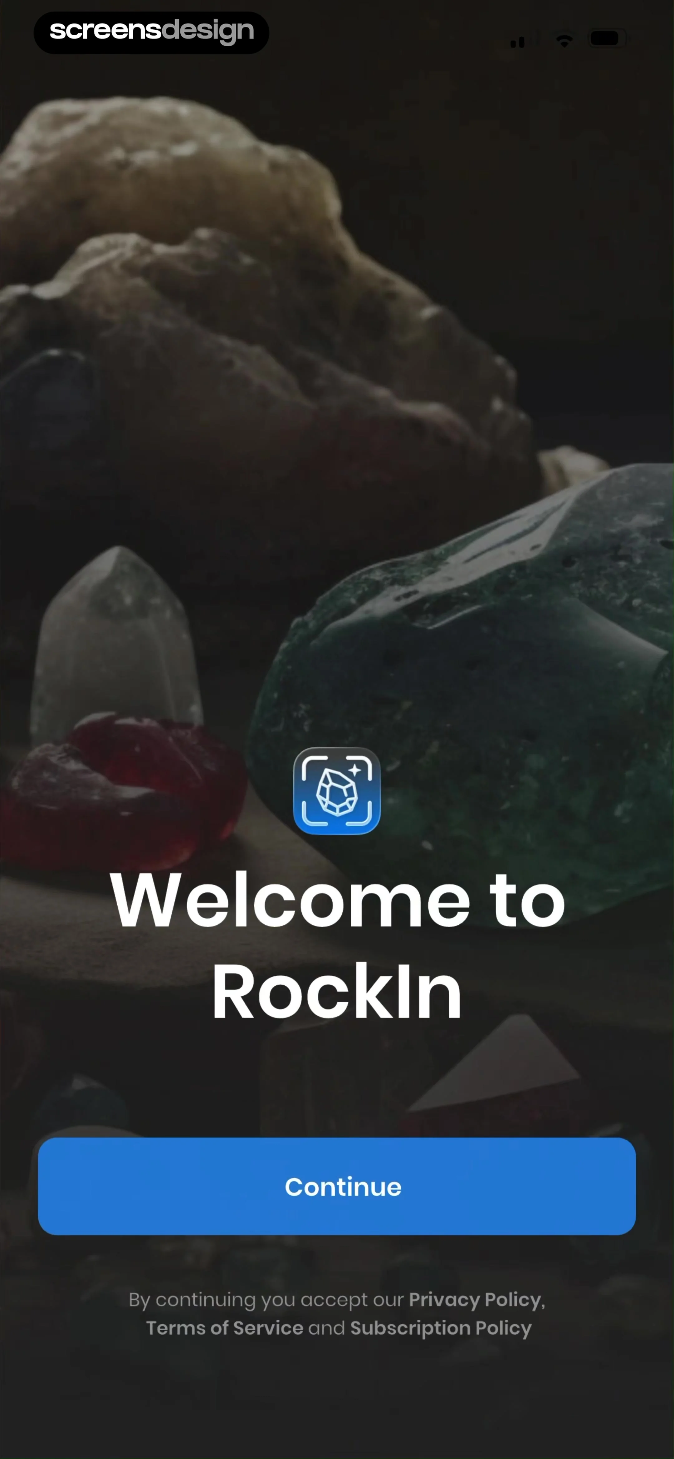 RockIn Rock & Mineral identify screen 2