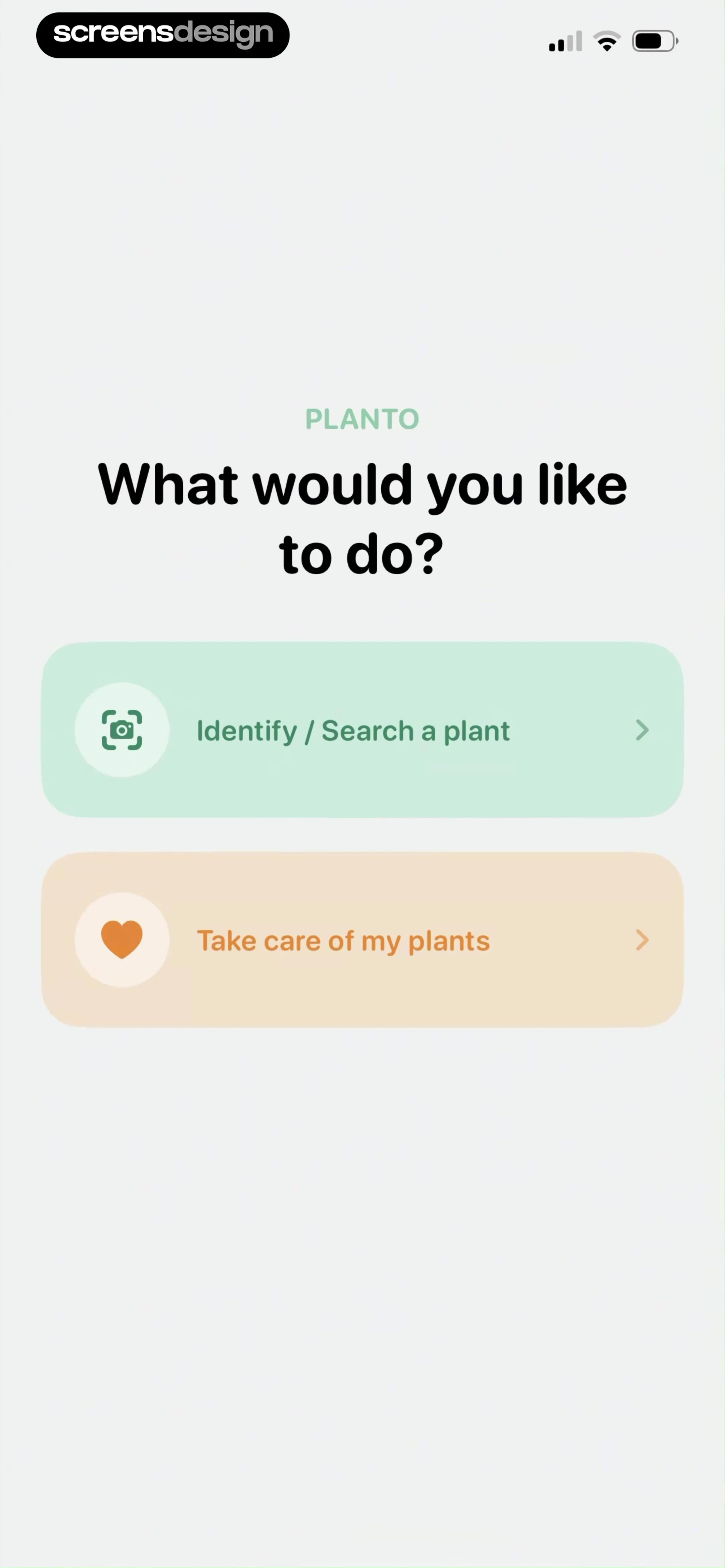 Planto: Plant Identifier screen 2