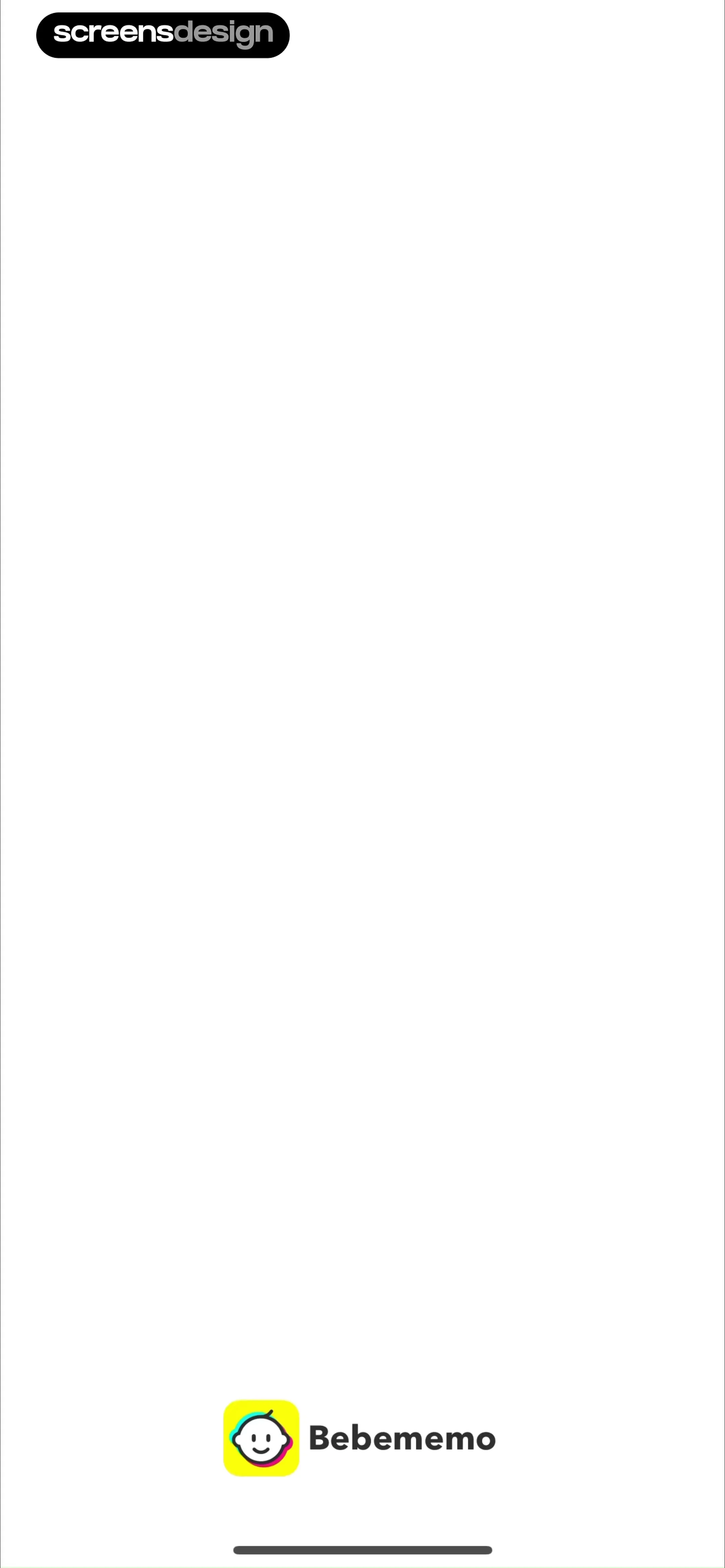 Bebememo - Smart Baby Journal screen 1
