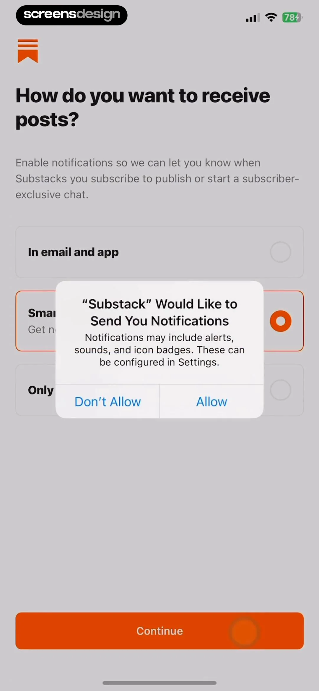 Substack screen 7