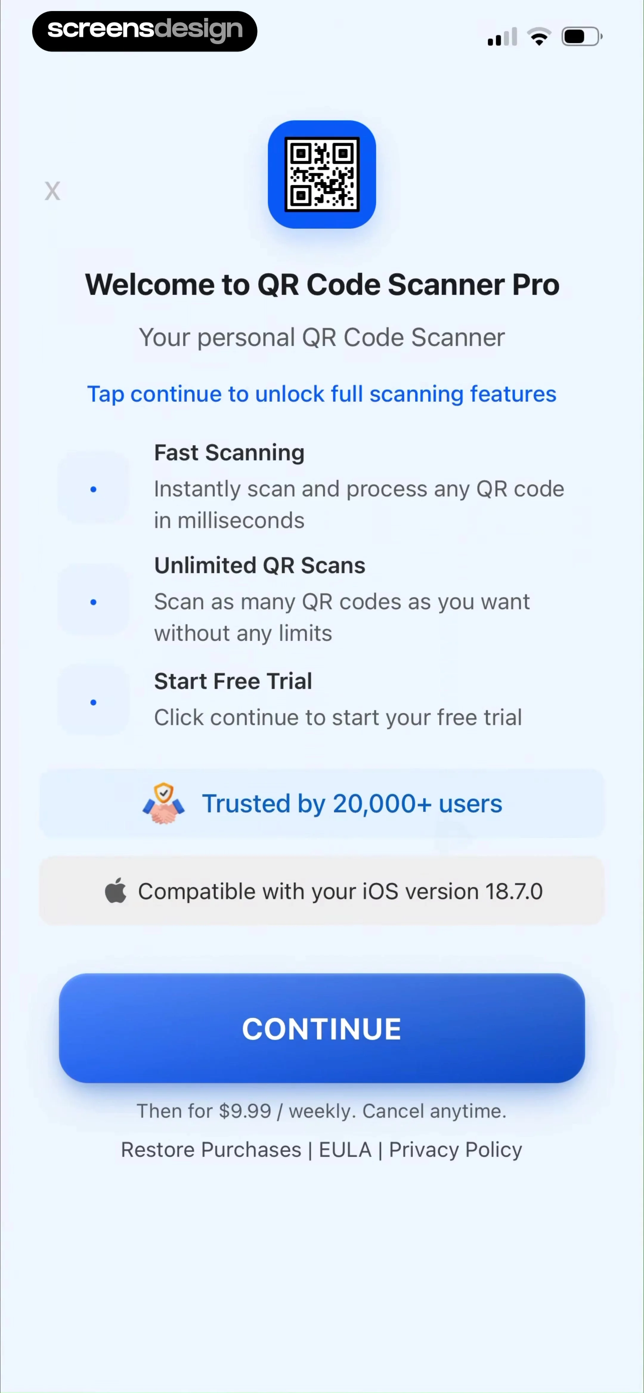 QR Code Scanner Pro * screen 3