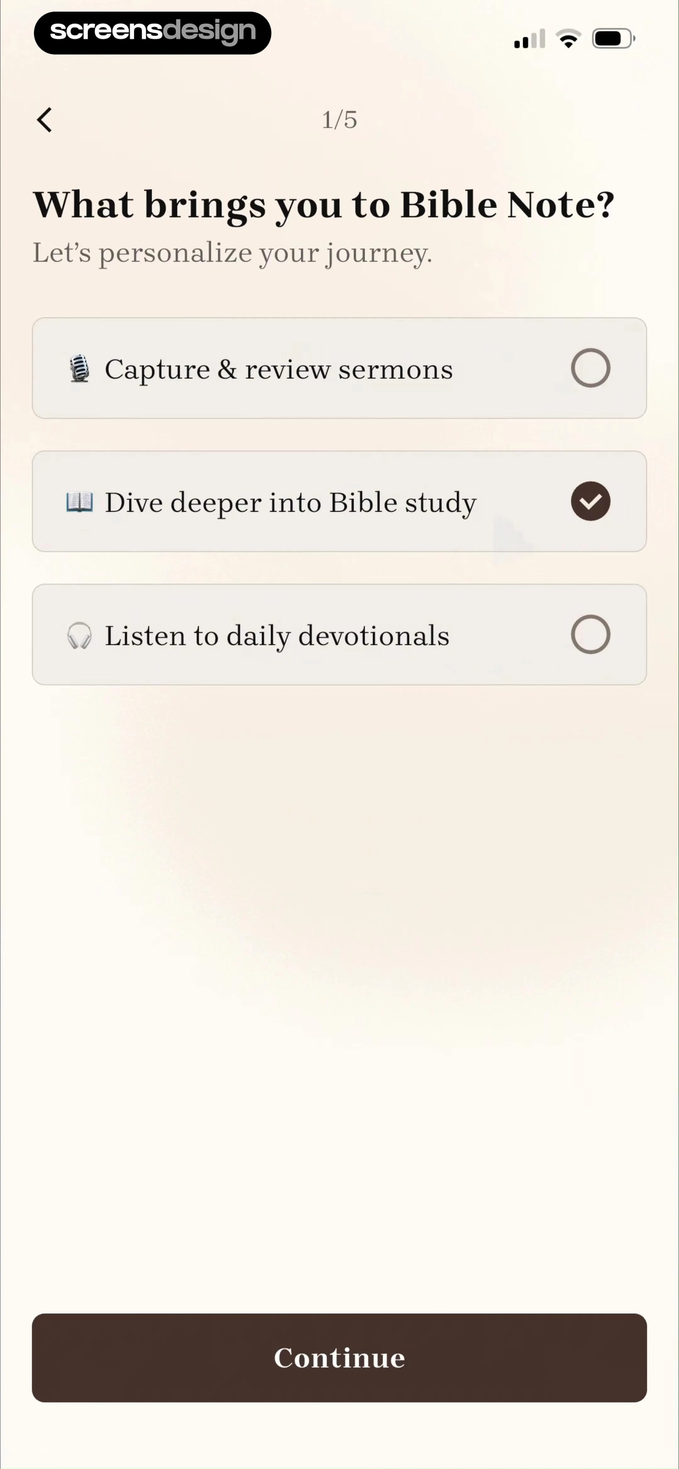 Bible Note: Sermon Notes screen 4