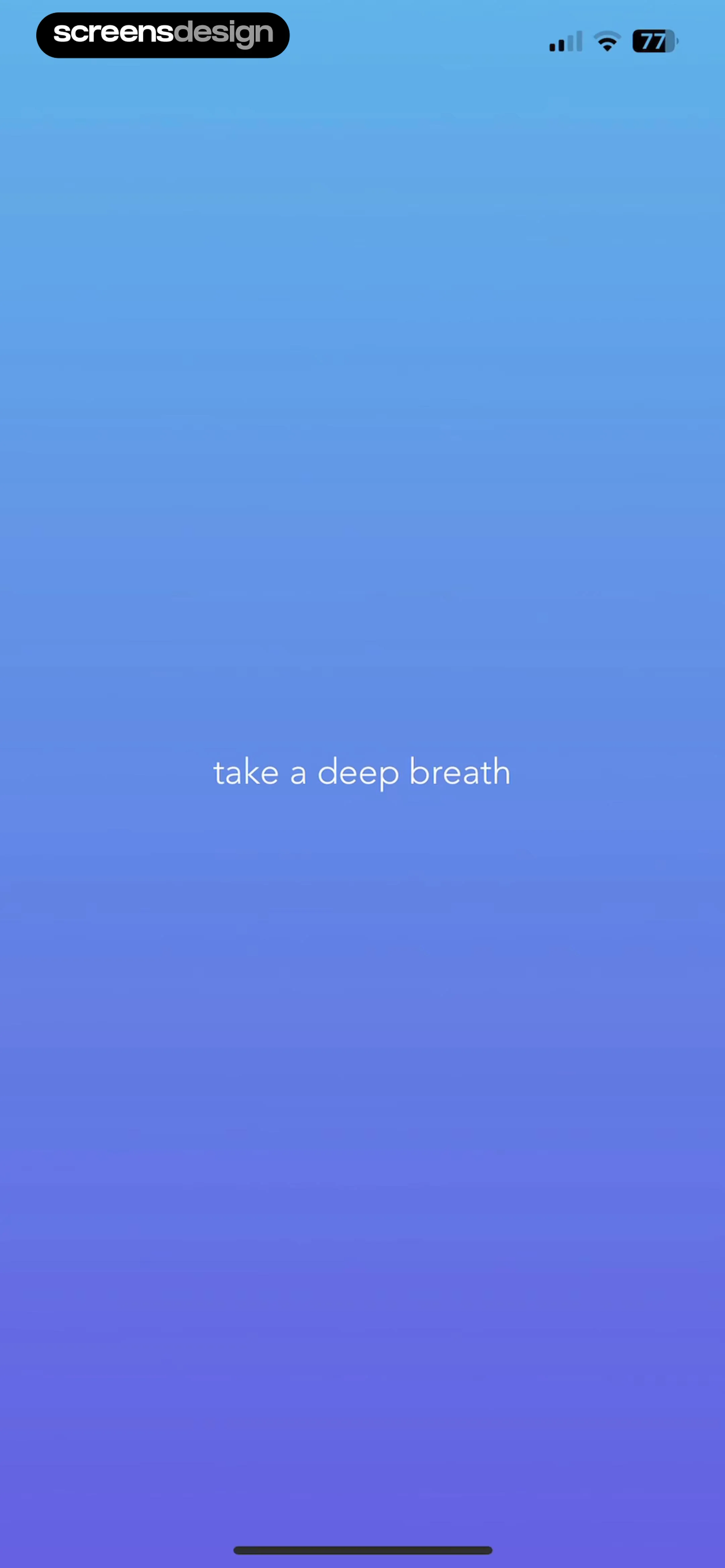 Calm screen 1