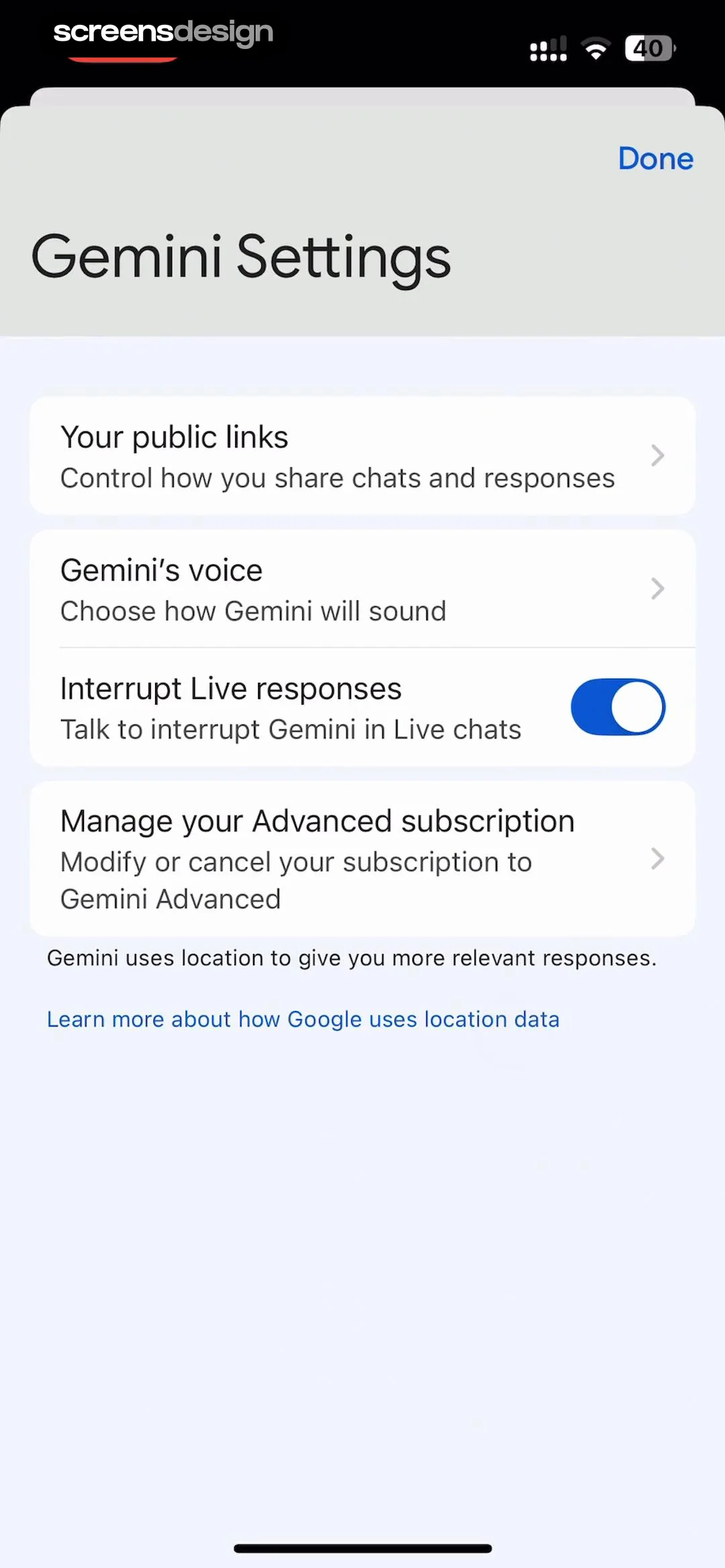 Google Gemini screen 71