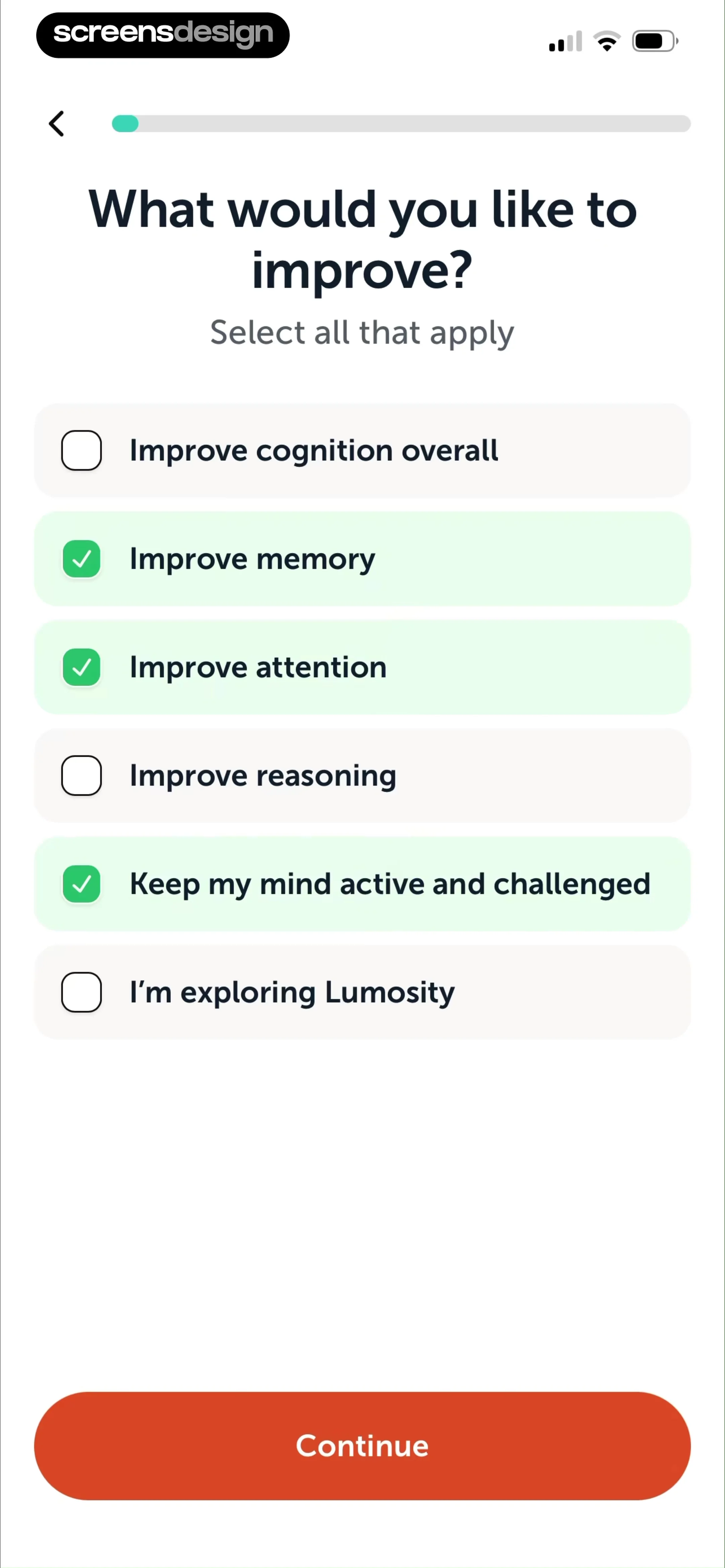Lumosity: Brain Training Games screen 7