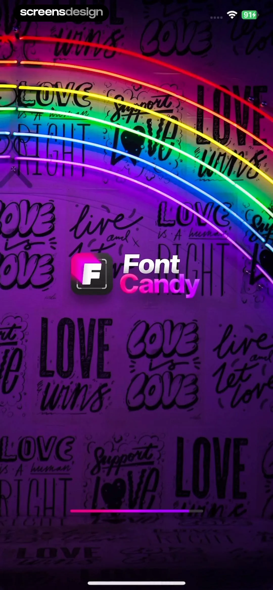 Font Candy Photo & Text Editor ScreensDesign