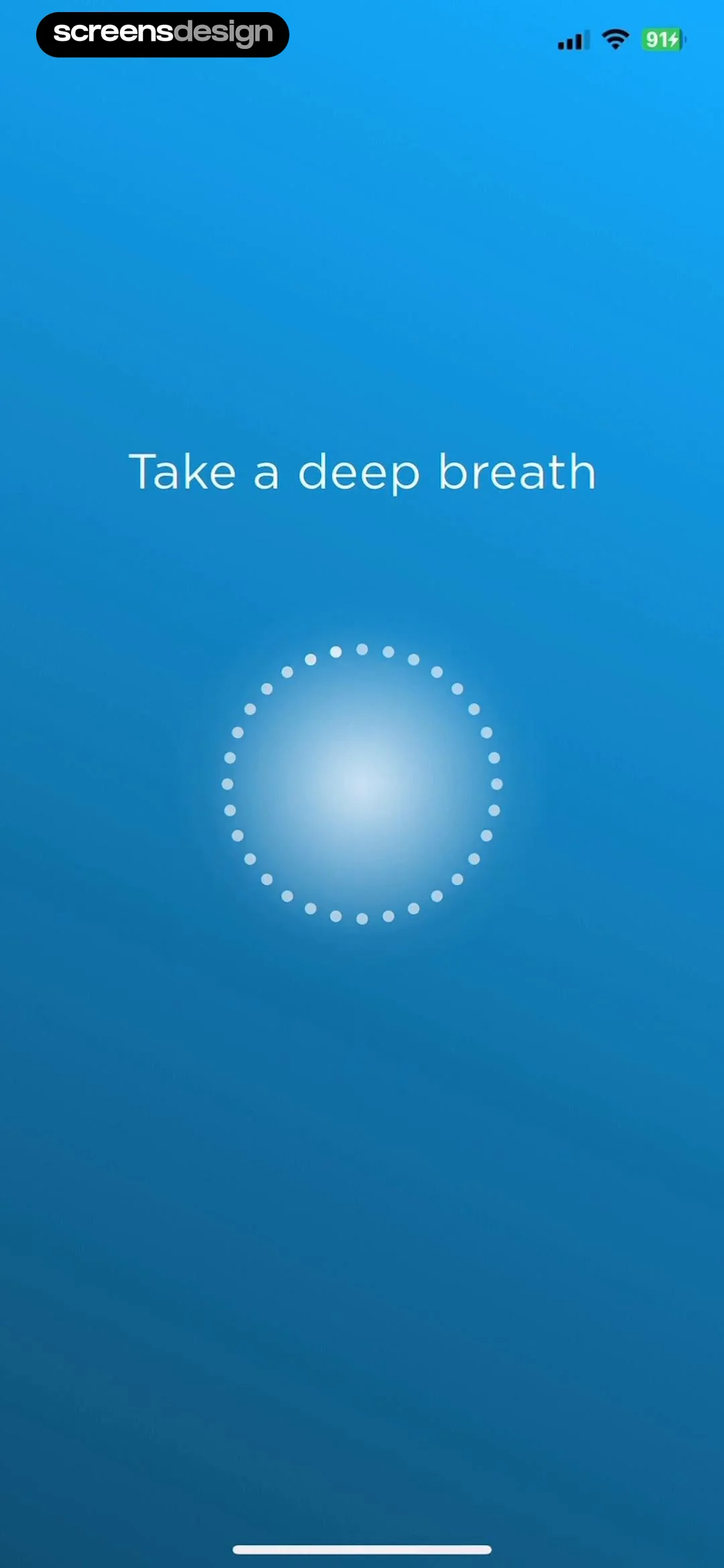 The Mindfulness App screen 2