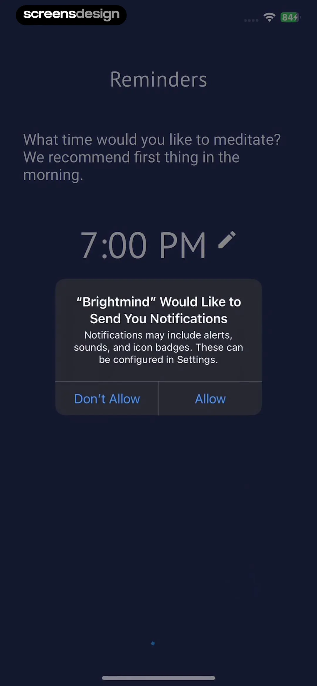 Brightmind Meditation screen 6