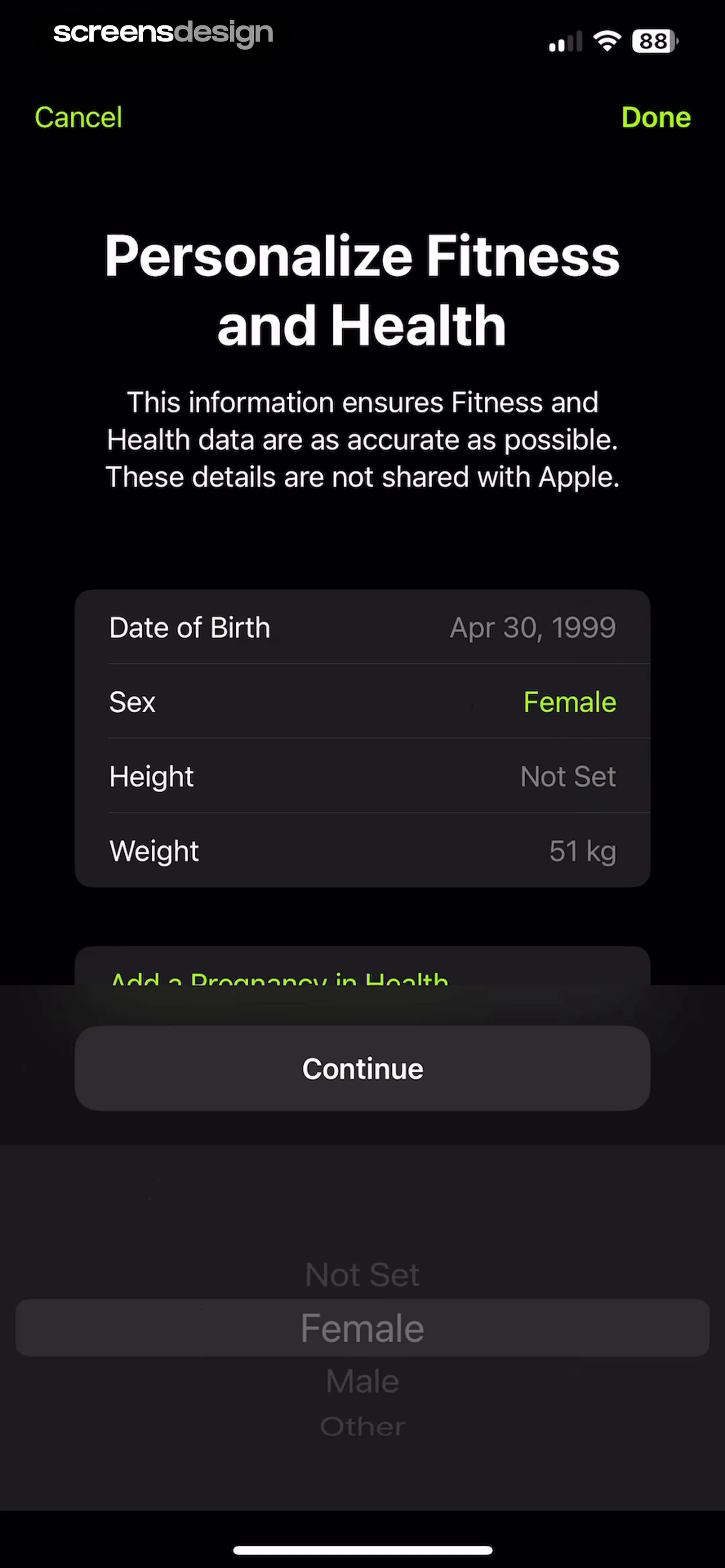 Apple Fitness screen 4
