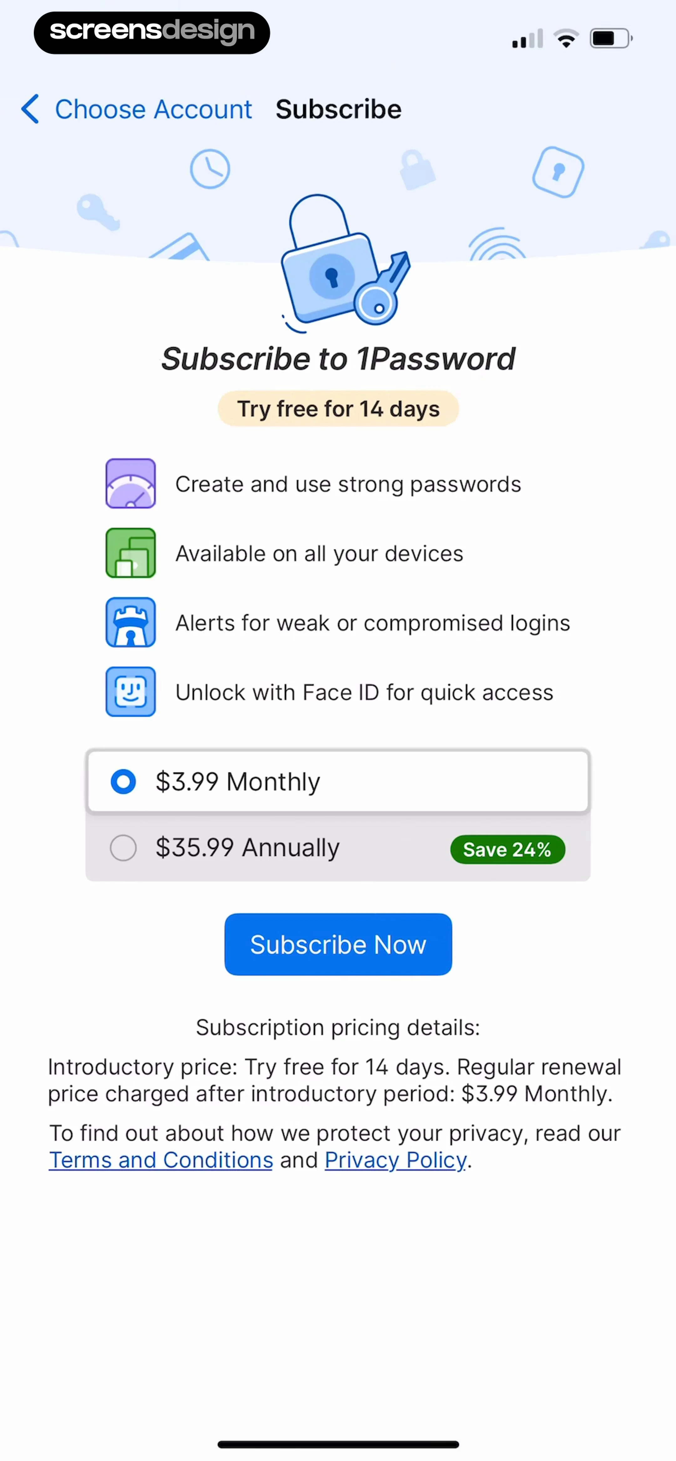 1Password: Password Manager screen 7