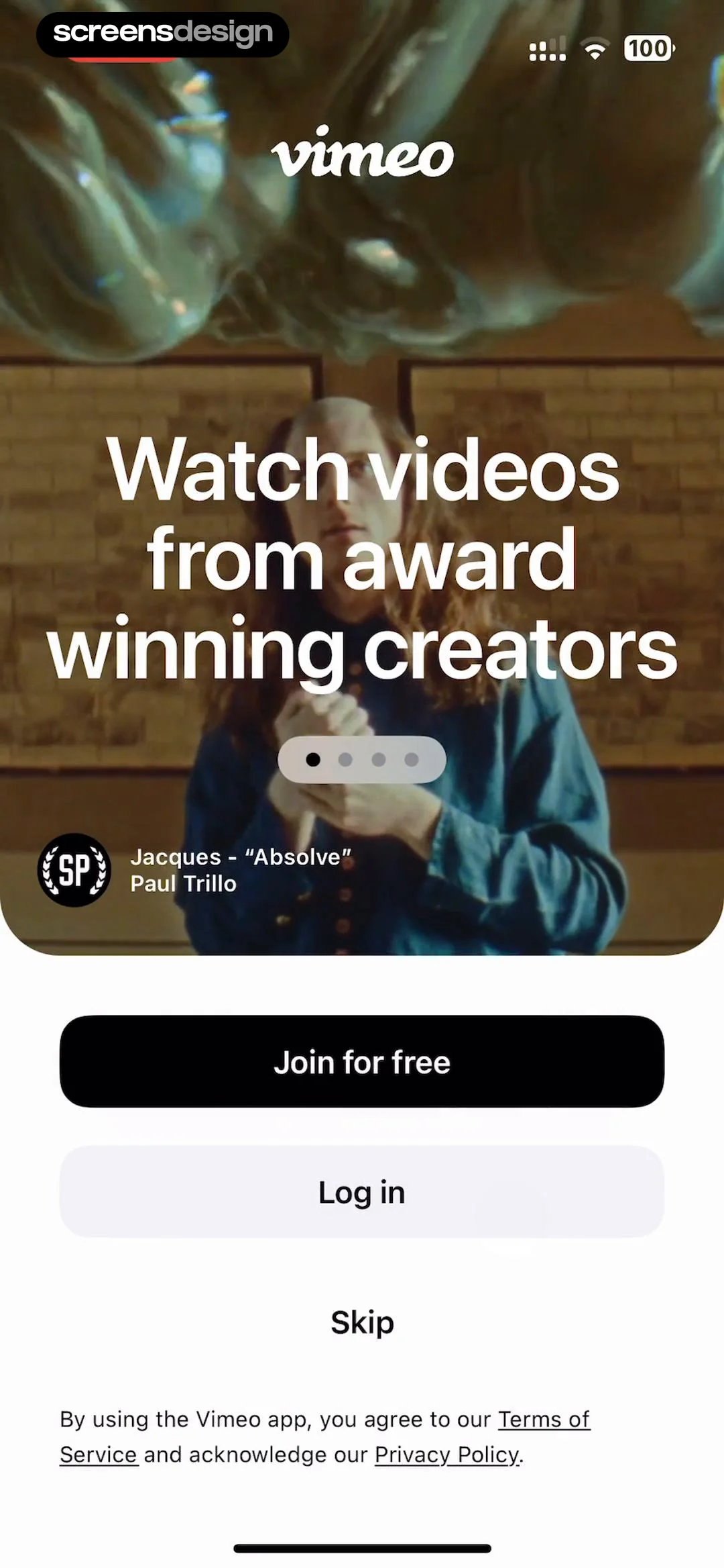 Vimeo screen 2