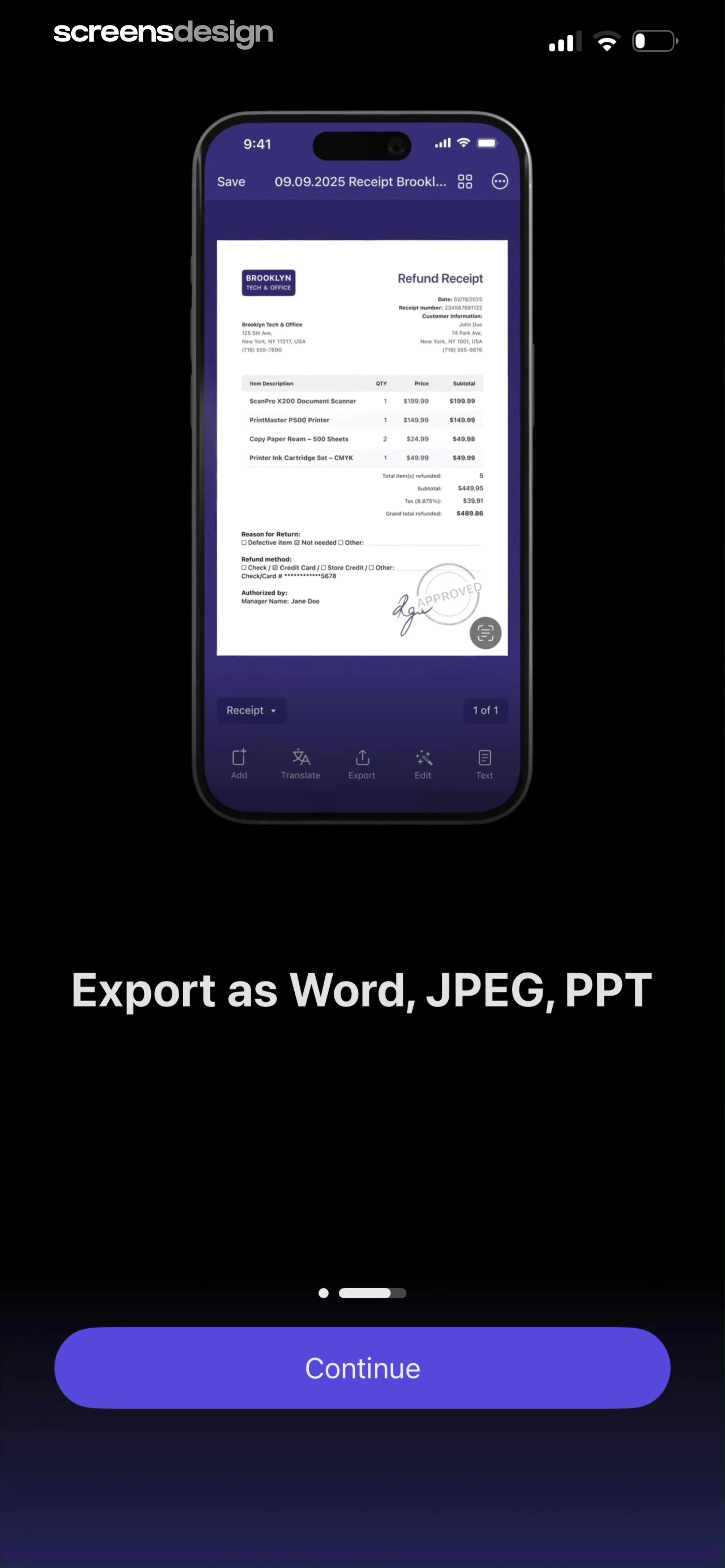 Scanner Pro・Scan PDF Documents screen 6