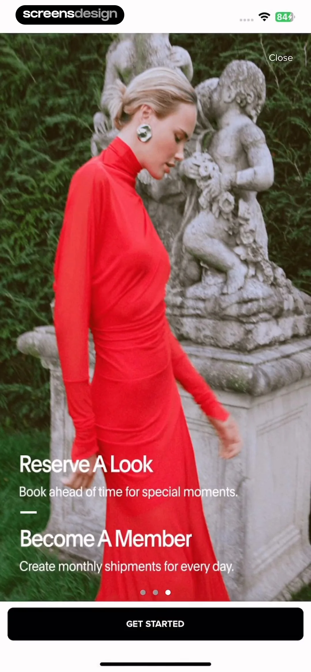 Rent the Runway (RTR) screen 6